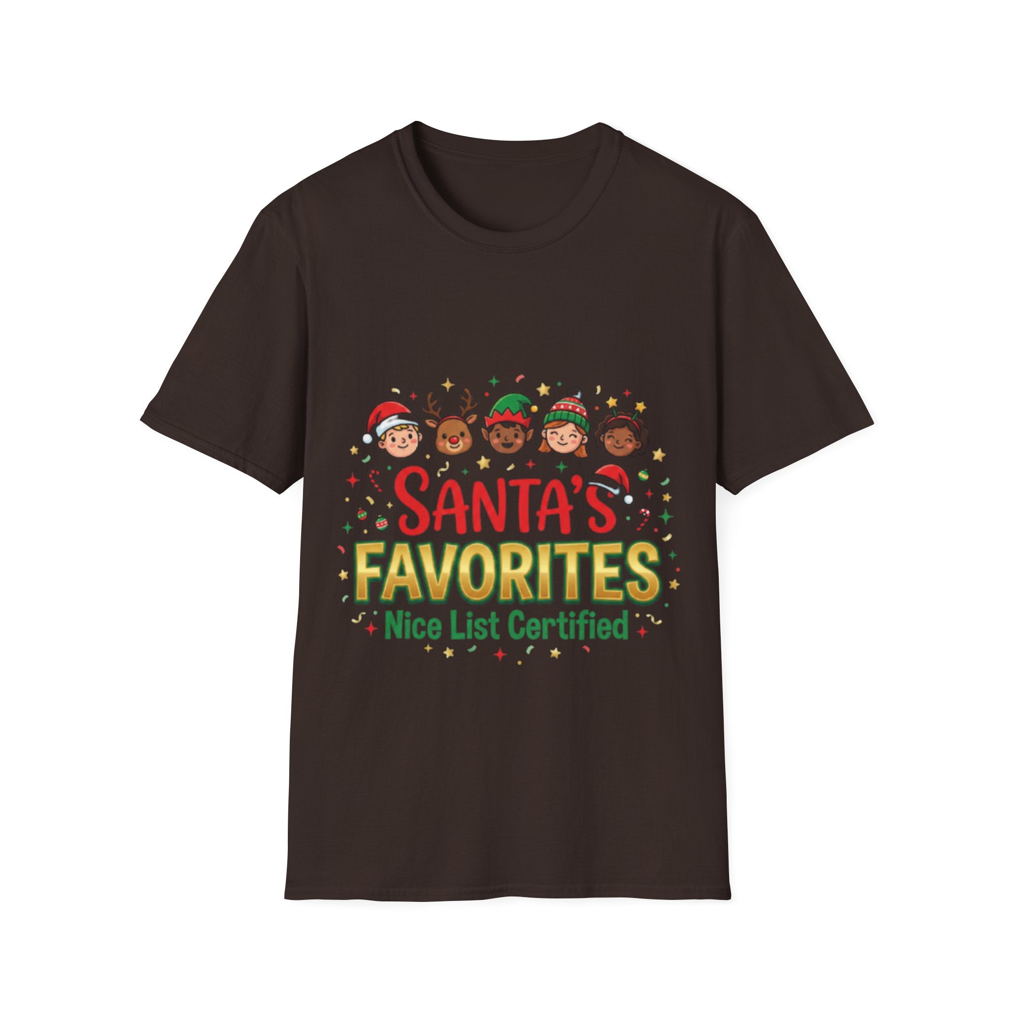 Santa's Favorites Unisex Festive Streetwear Tee