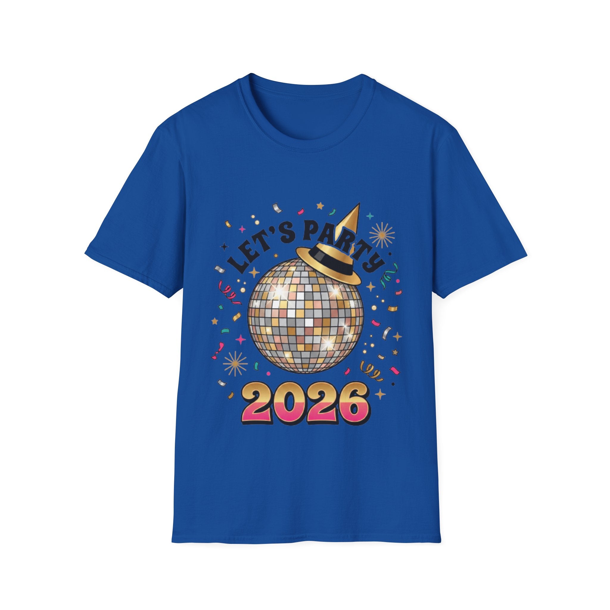 Trendy Let's Party 2026 Disco Ball Tee
