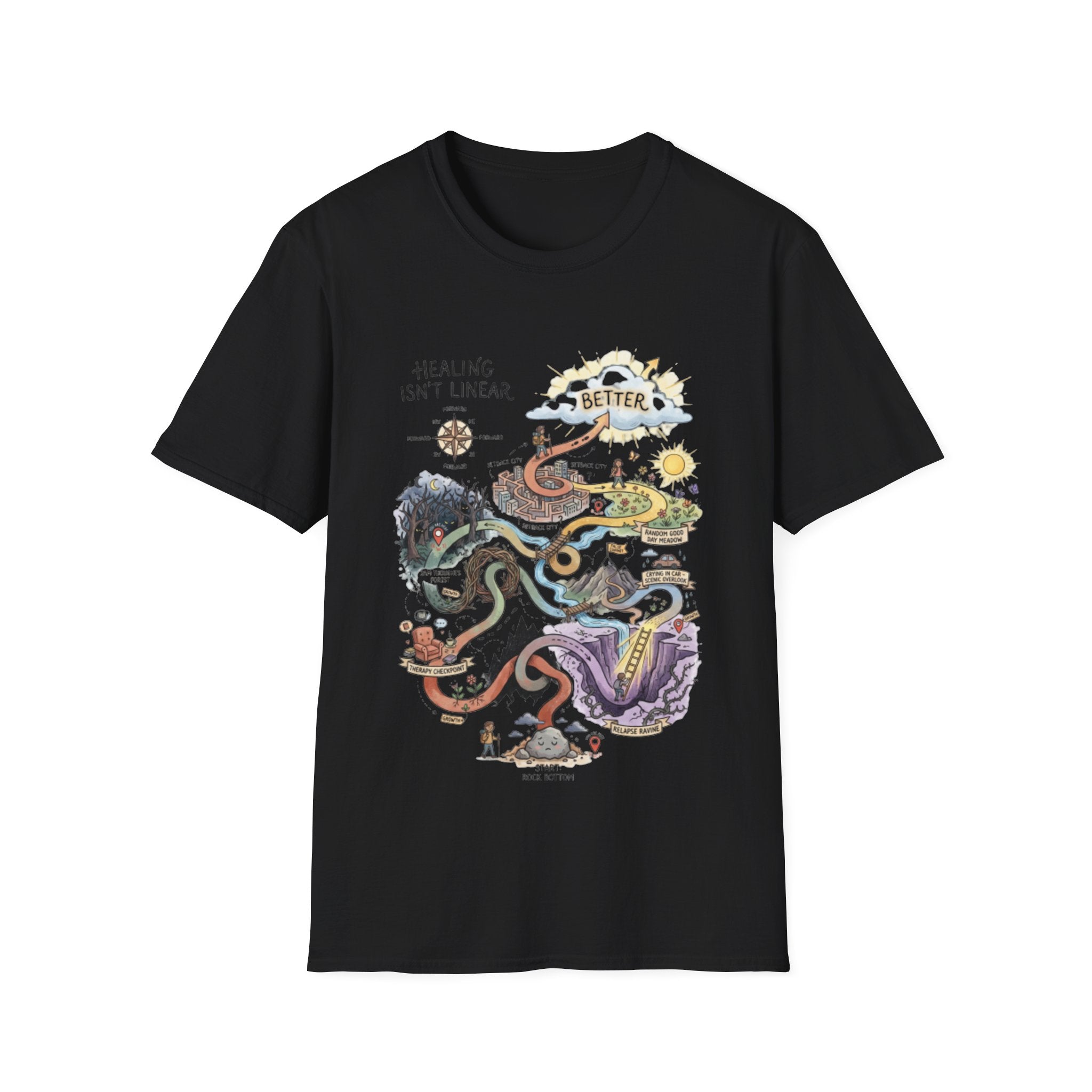 Healing Journey Streetwear Tee - Urban Trendy Design