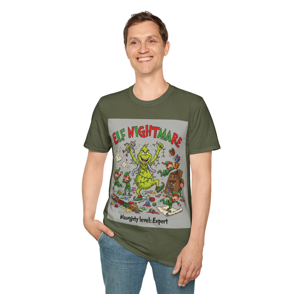Grinch Elf Nightmare Tee | Funny Grinch Christmas Chaos T-shirt