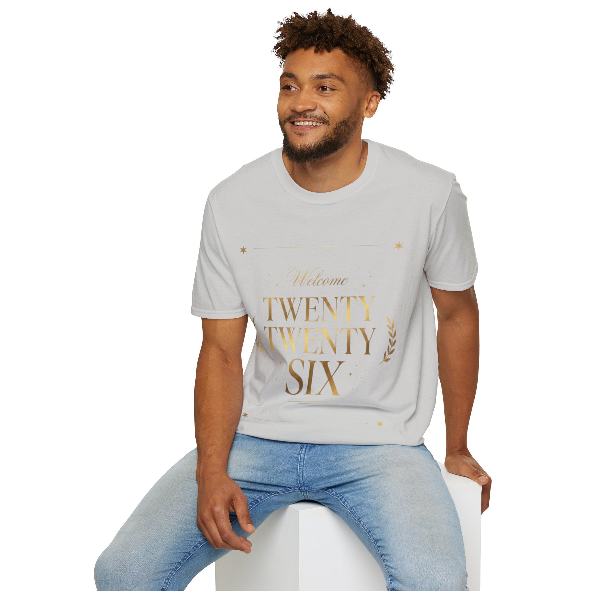 Trendy Urban 'Twenty Twenty Six' Gold Tee