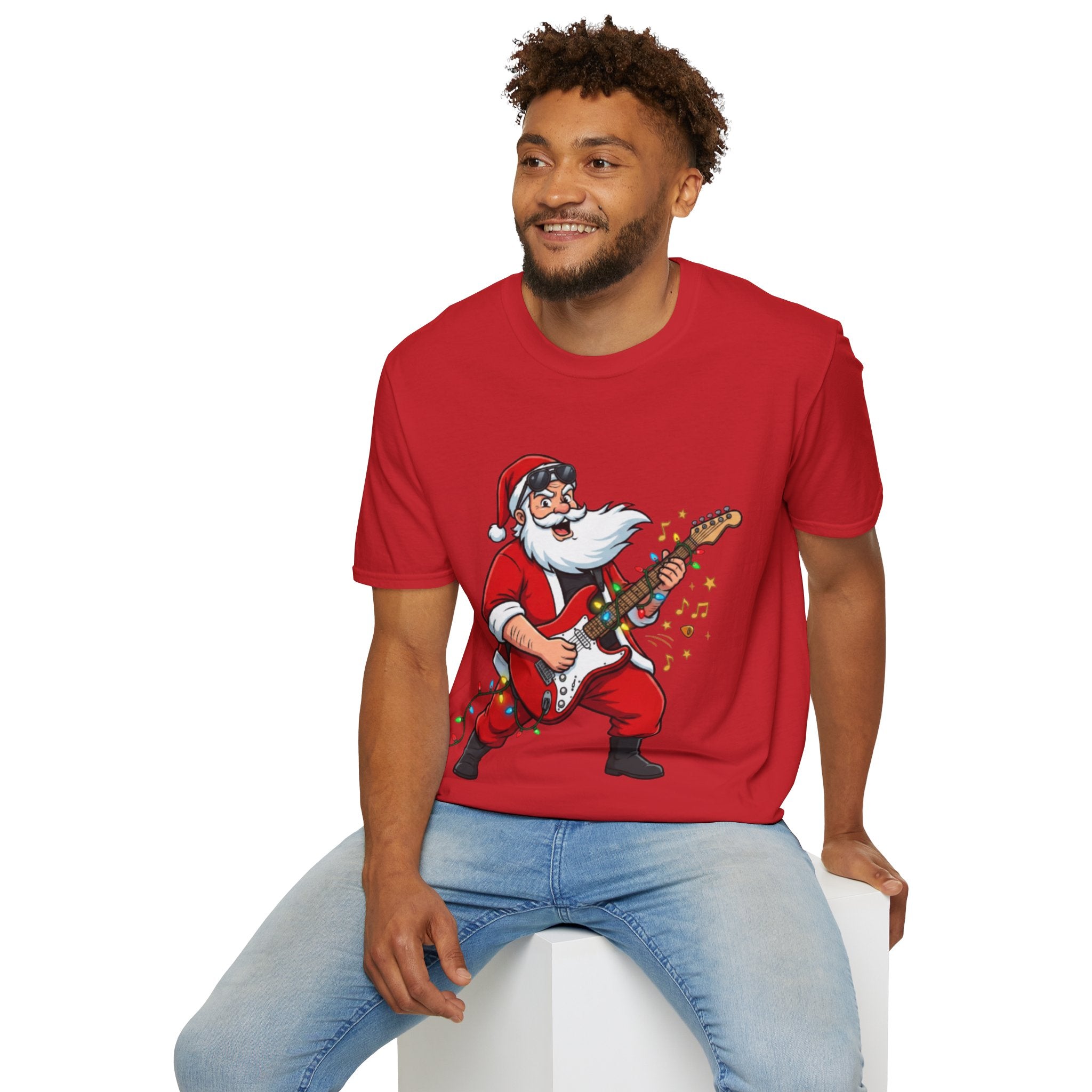 Rockin' Santa Tee | Funny & Cool Christmas T-shirt