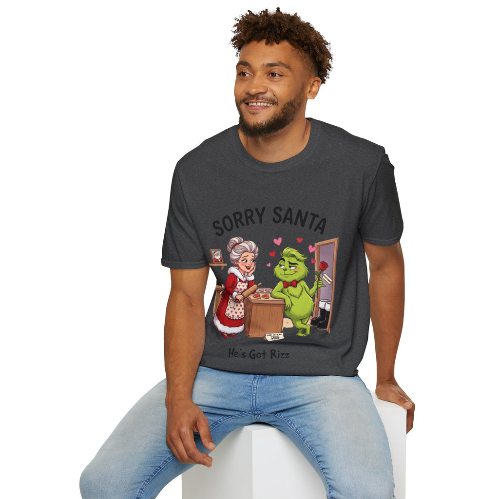 Grinch Rizz T-shirt | Funny Mrs. Claus Christmas Tee