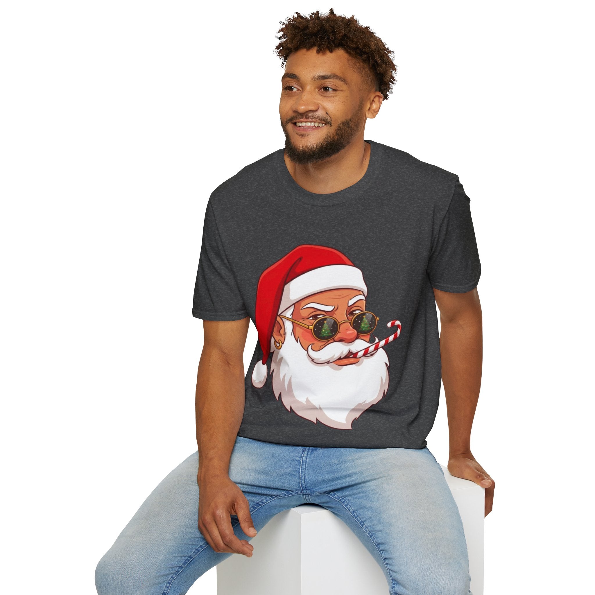 Stylish Santa Christmas Tee | Funny & Cool Holiday T-shirt