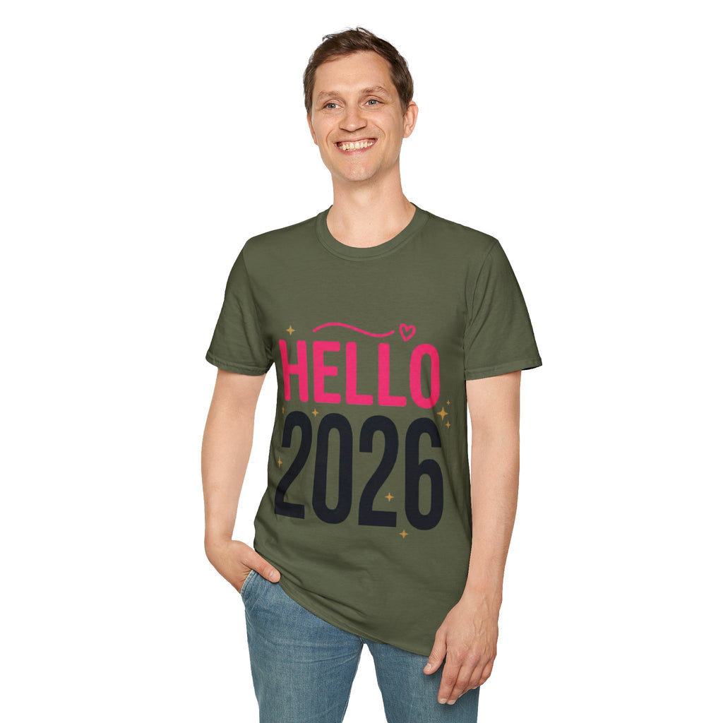 Hello 2026 New Year T-Shirt | Festive NYE Graphic Tee