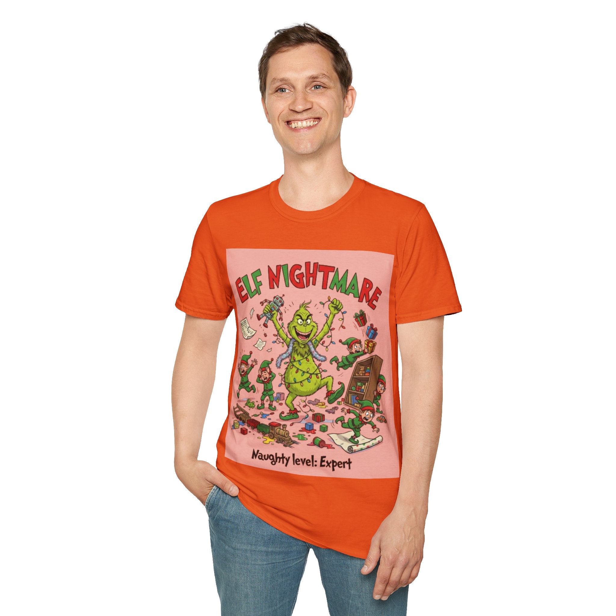Grinch Elf Nightmare Tee | Funny Grinch Christmas Chaos T-shirt