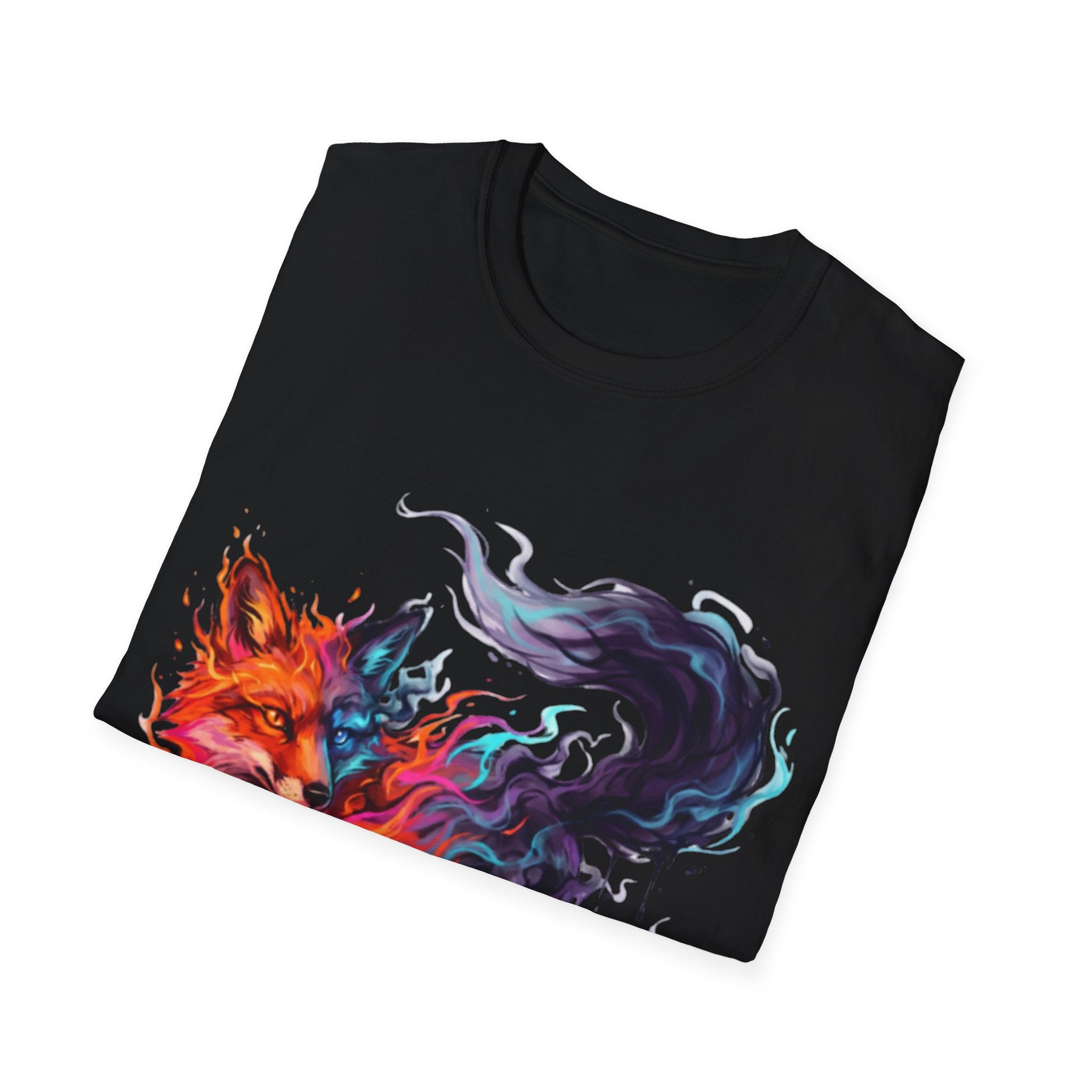 Urban Fox Flame T-Shirt - Trendy Streetwear Design
