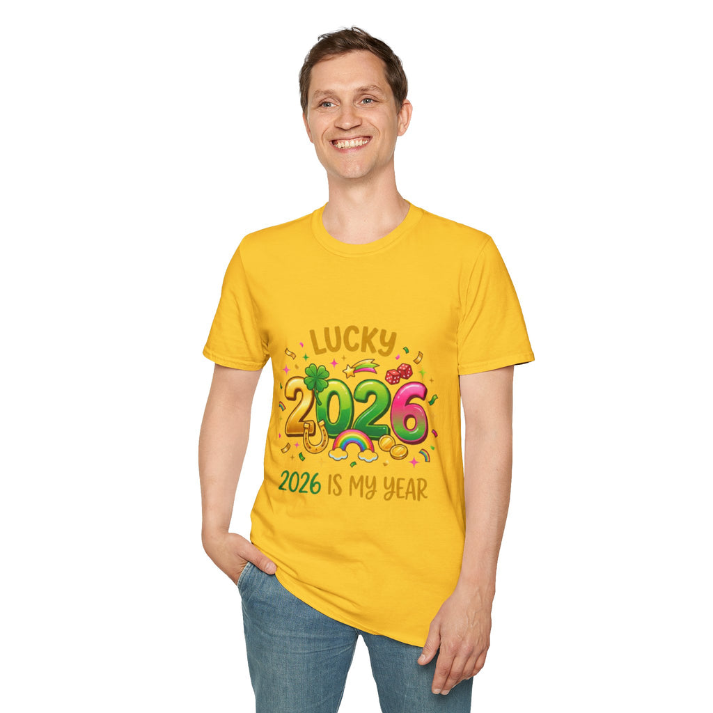 Lucky 2026 Streetwear T-Shirt - Trendy Urban Style