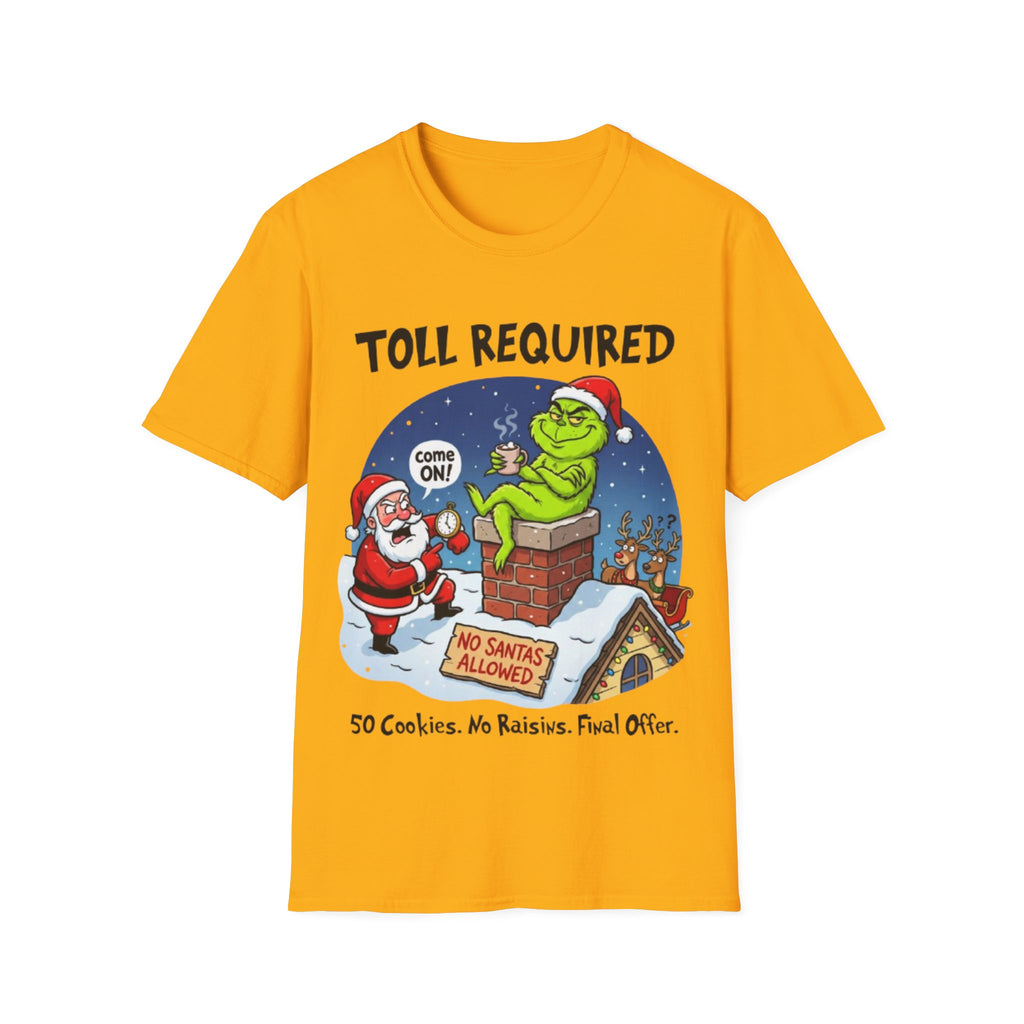 Santa Blocked by Grinch Tee | Funny Grinch Christmas T-shirt