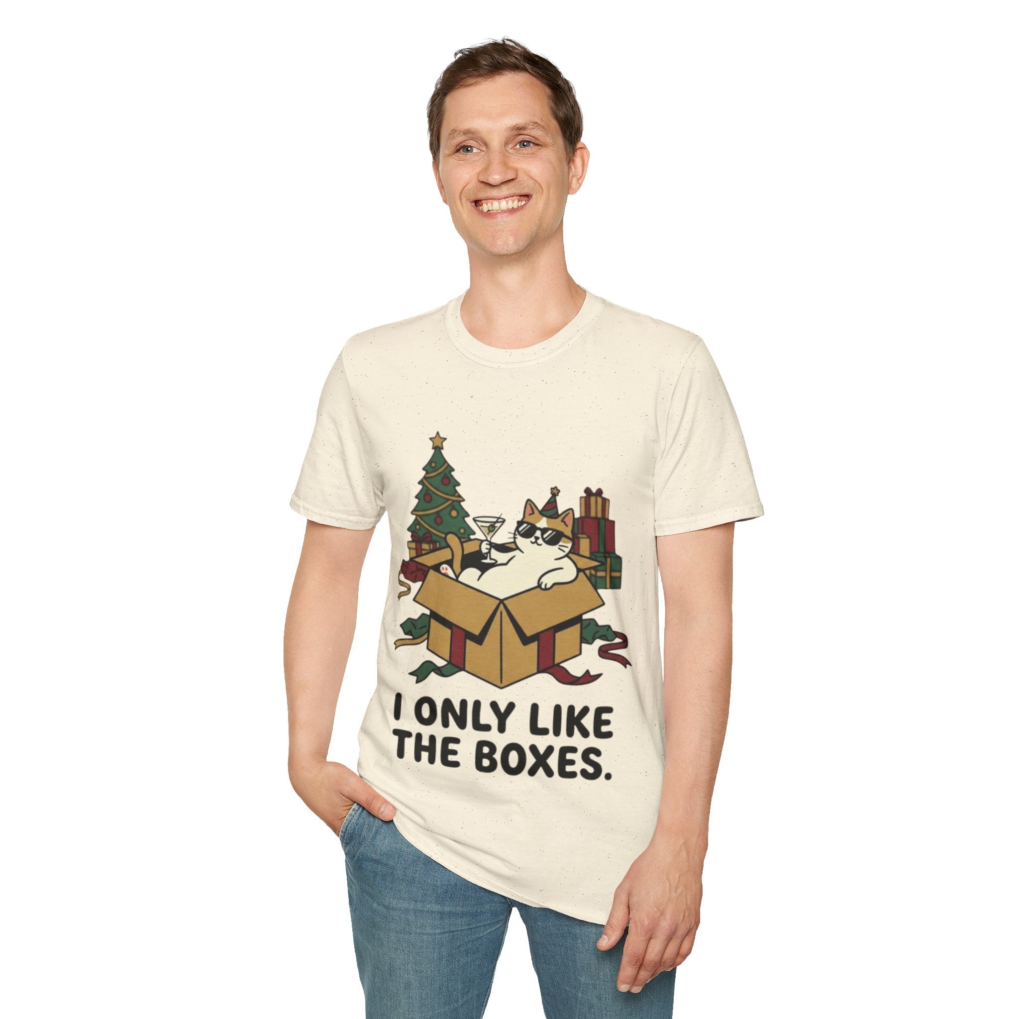 Cat Holiday Spirit Tee | Funny & Cool Christmas T-shirt
