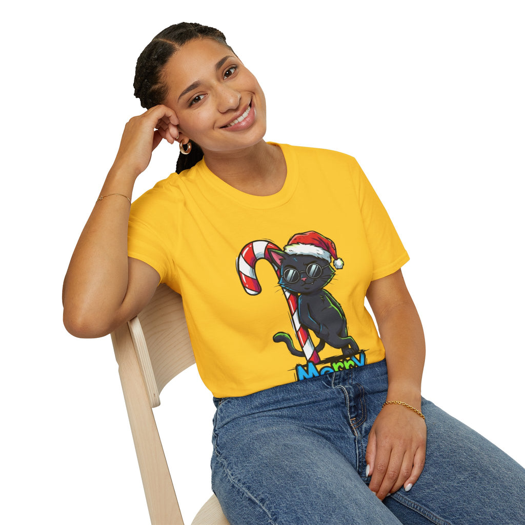 Christmas T-shirt: Merry Whatever Cat