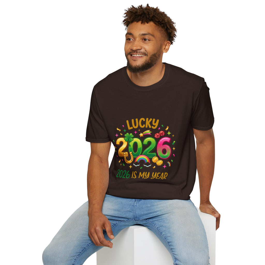 Lucky 2026 Streetwear T-Shirt - Trendy Urban Style