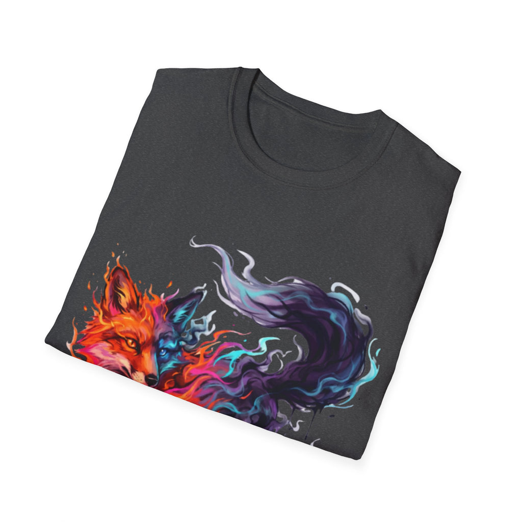 Urban Fox Flame T-Shirt - Trendy Streetwear Design