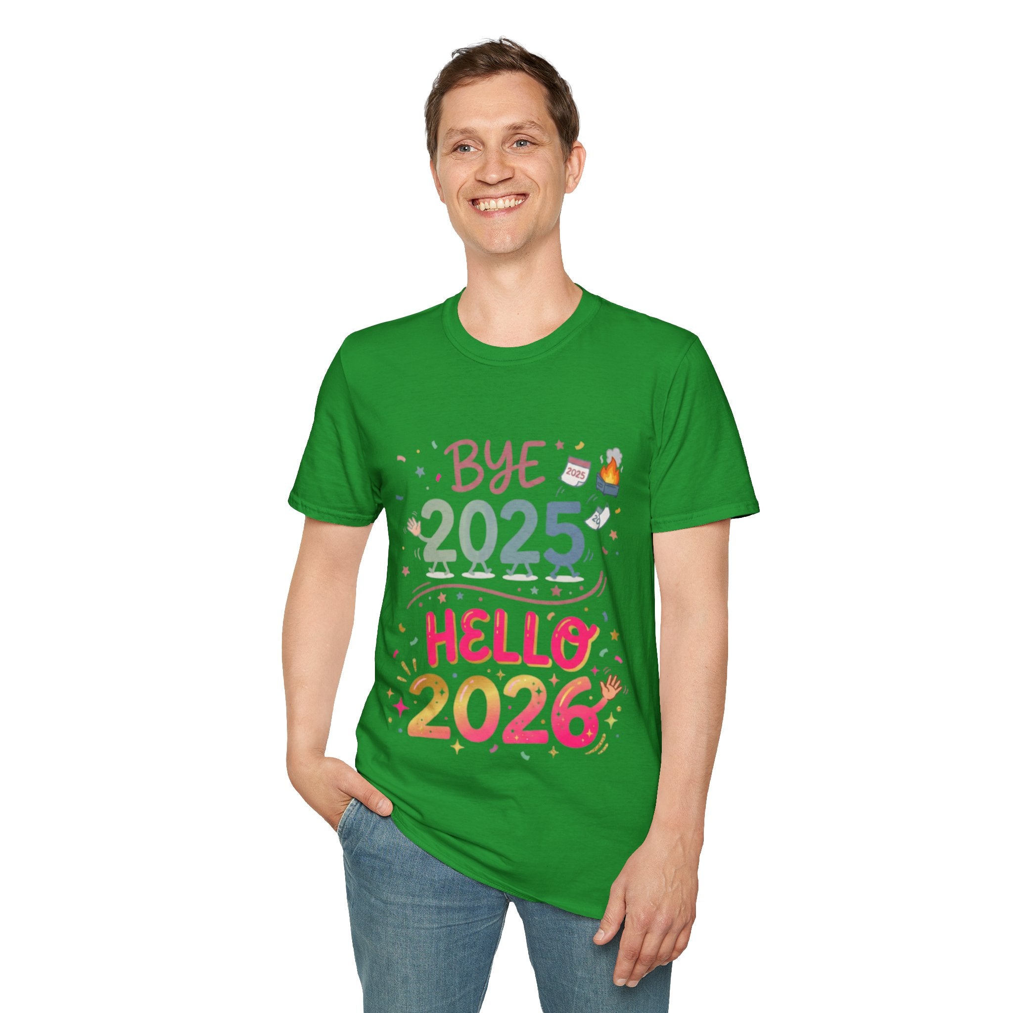 Trendy Urban Bye 2025 Hello 2026 T-Shirt