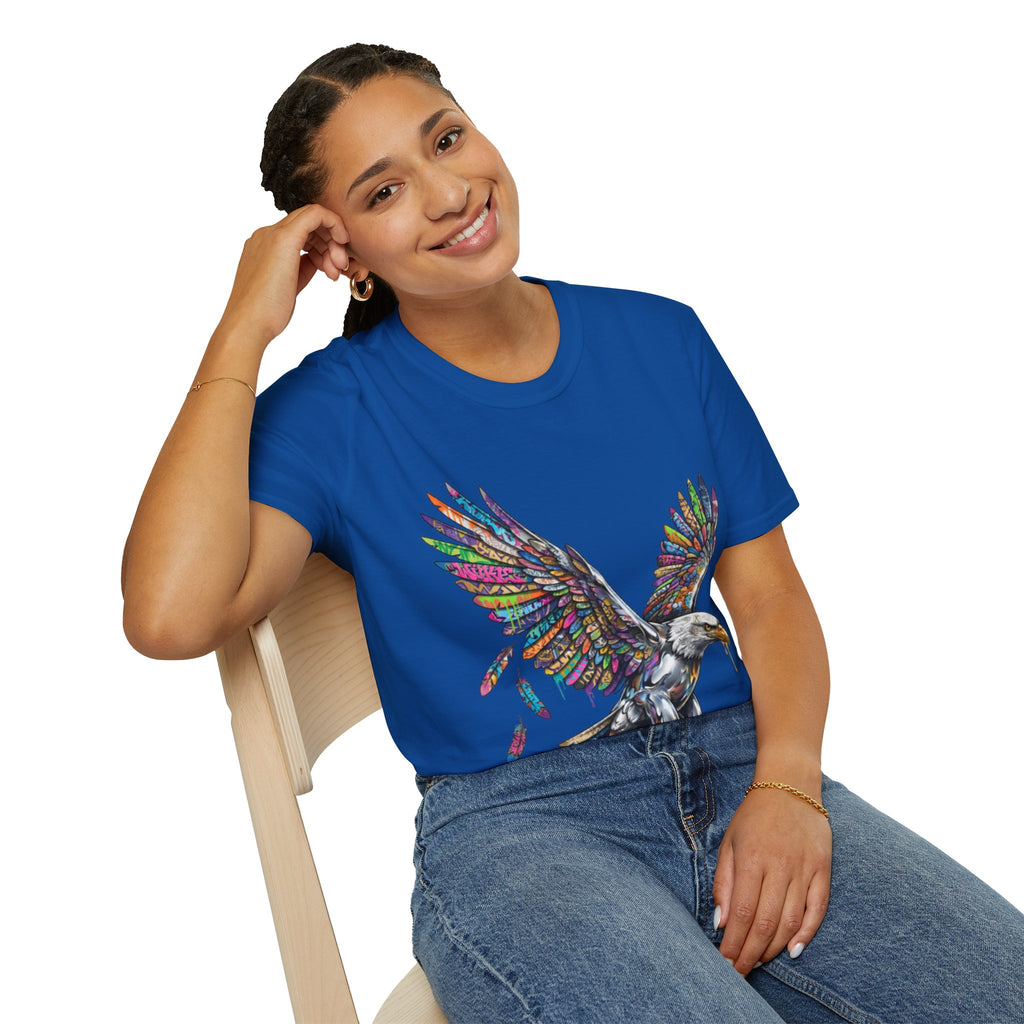 Vibrant Urban Eagle T-Shirt - Bold Streetwear Design