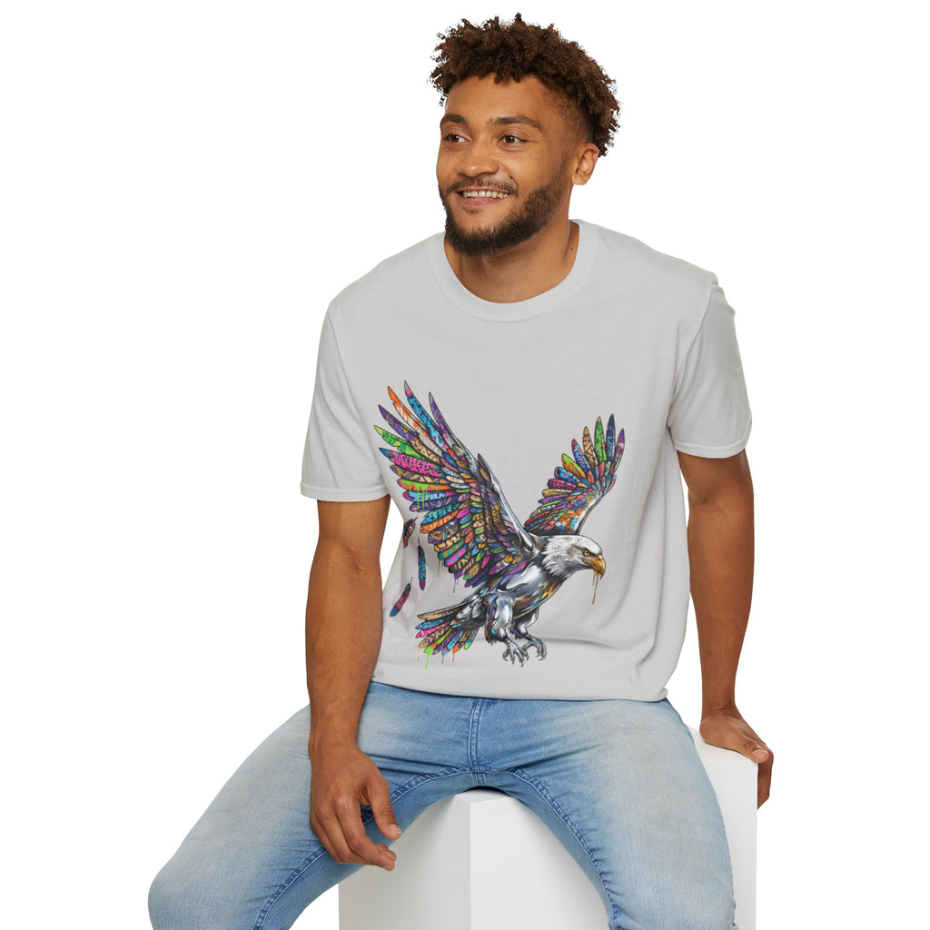 Vibrant Urban Eagle T-Shirt - Bold Streetwear Design