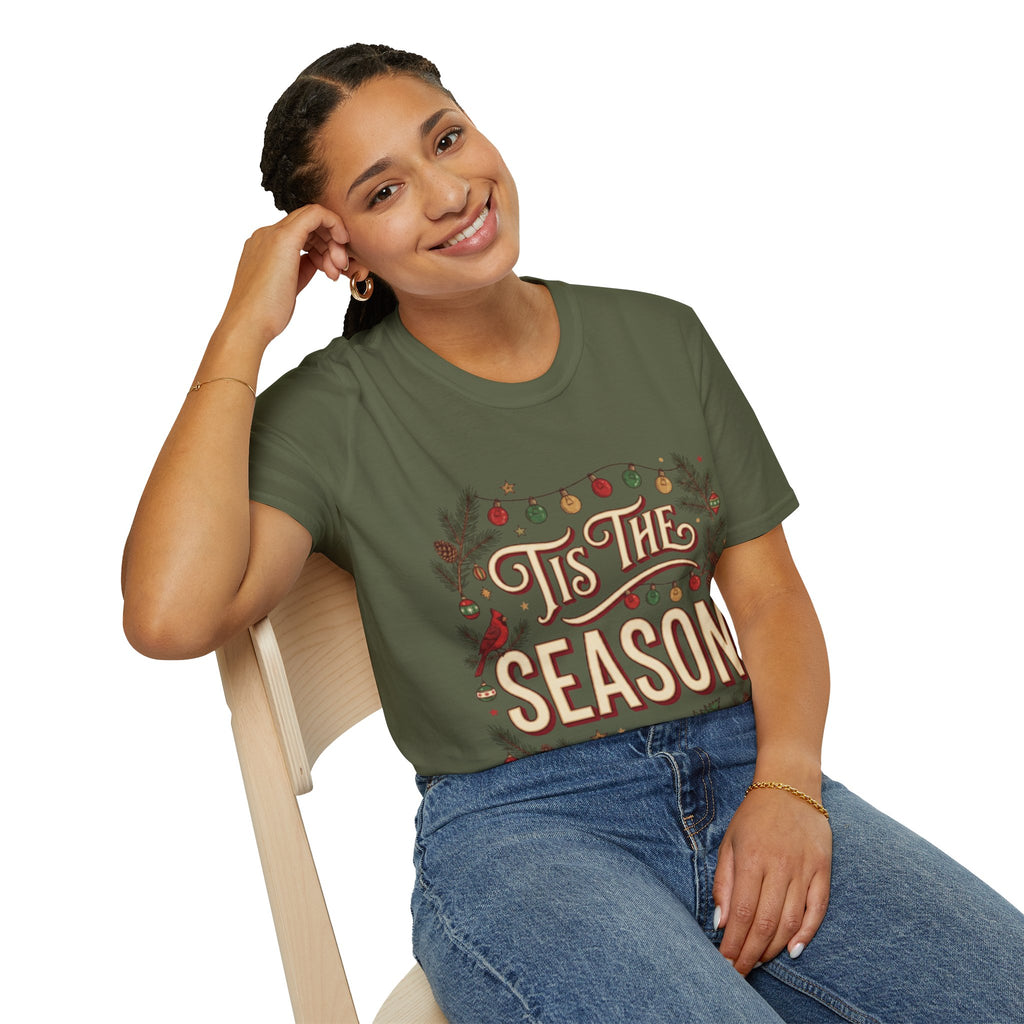 'Tis The Season' Christmas Tee | Cute & Cozy Holiday Graphic Tee