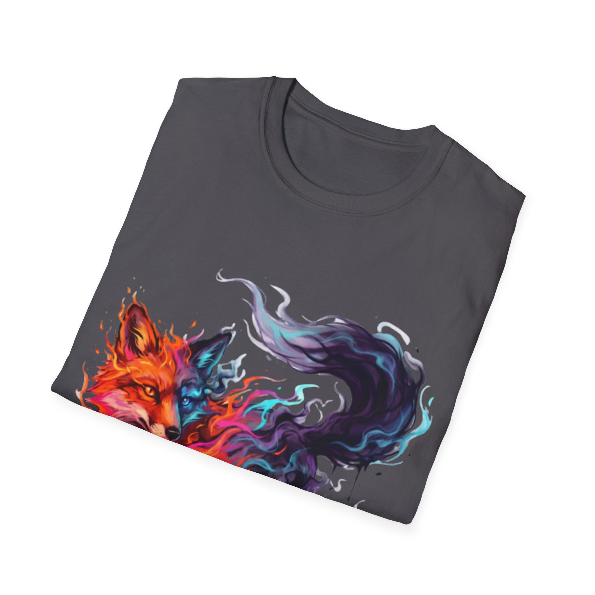 Urban Fox Flame T-Shirt - Trendy Streetwear Design
