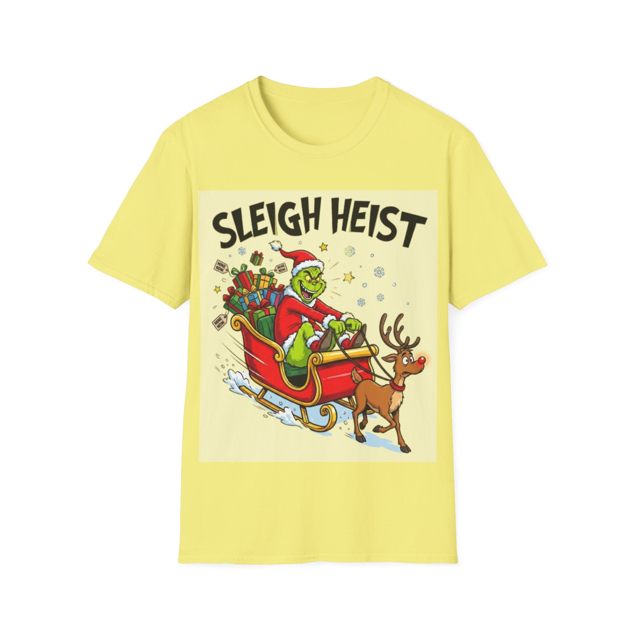 Grinch Sleigh Heist Tee | Funny Grinch Christmas Chaos T-shirt