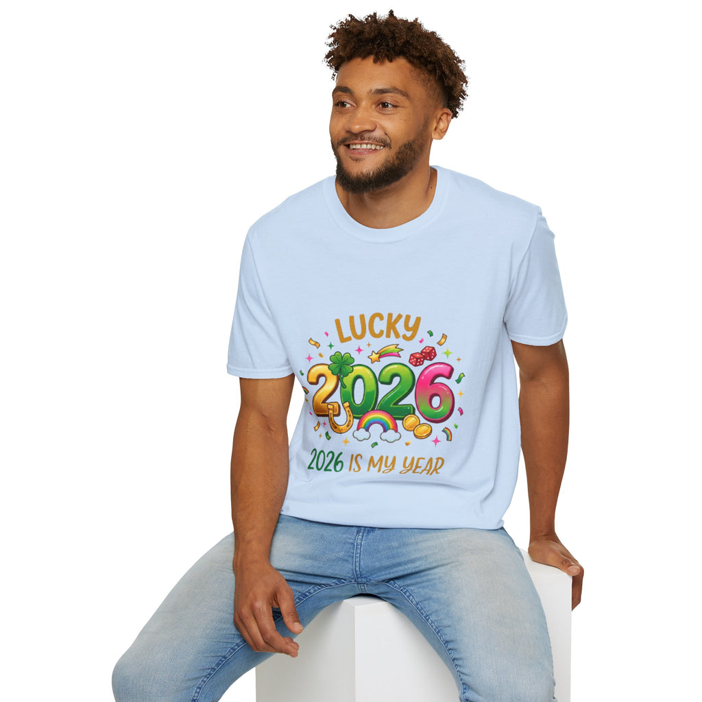 Lucky 2026 Streetwear T-Shirt - Trendy Urban Style