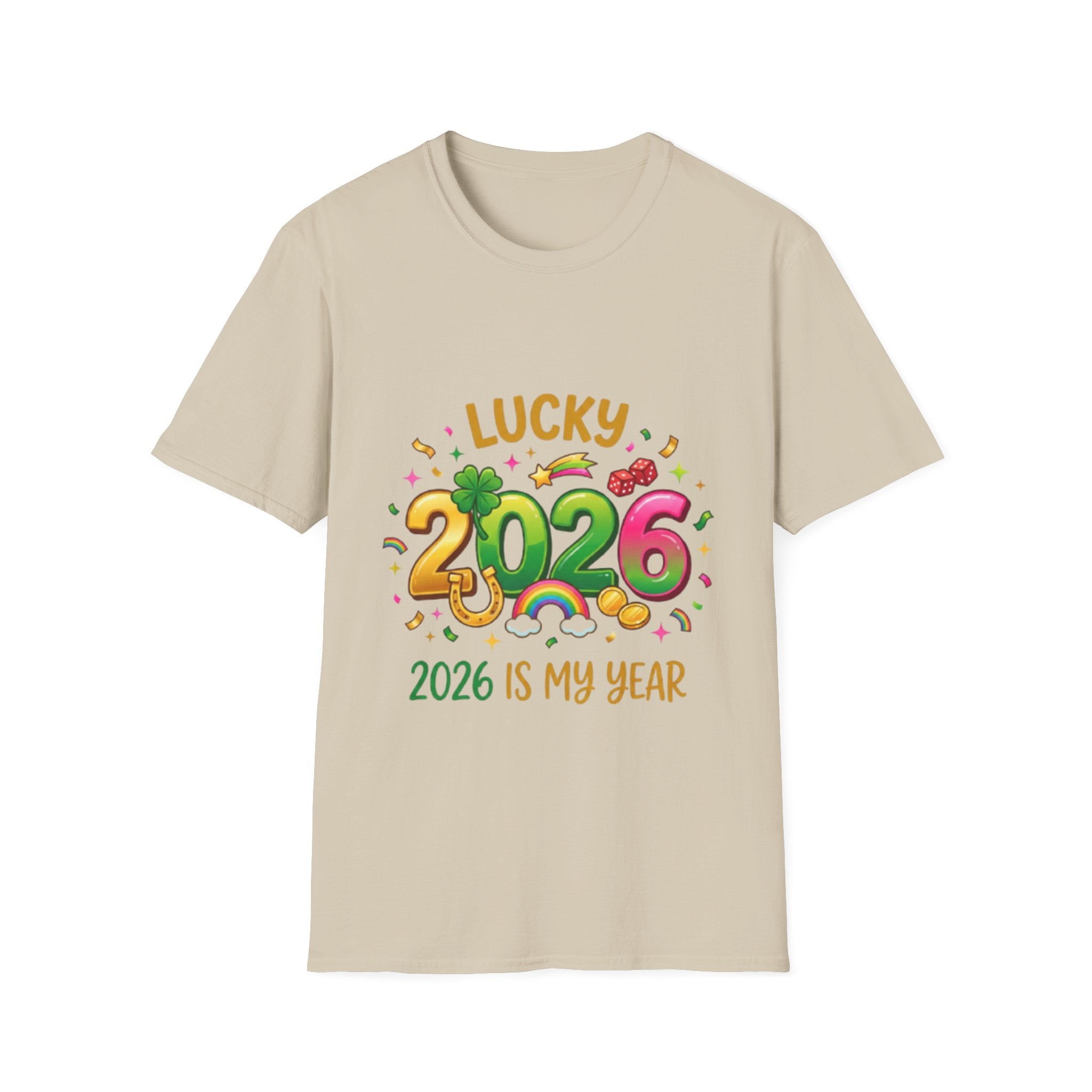 Lucky 2026 Streetwear T-Shirt - Trendy Urban Style