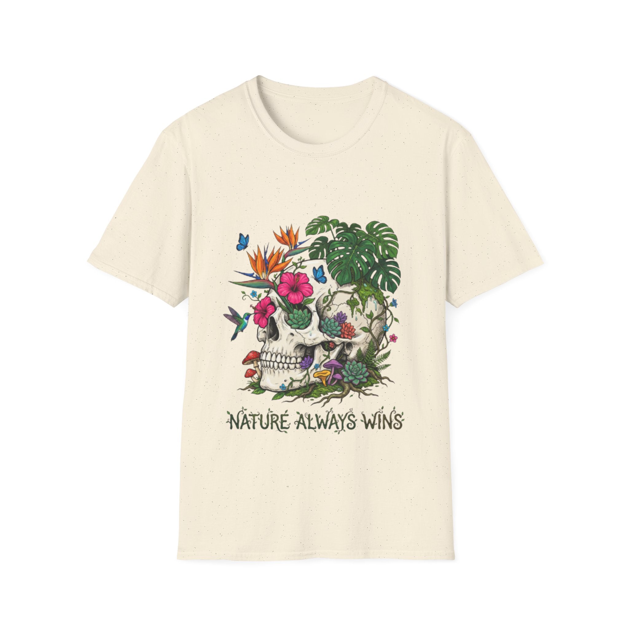 Nature Always Wins Skull Streetwear T-Shirt