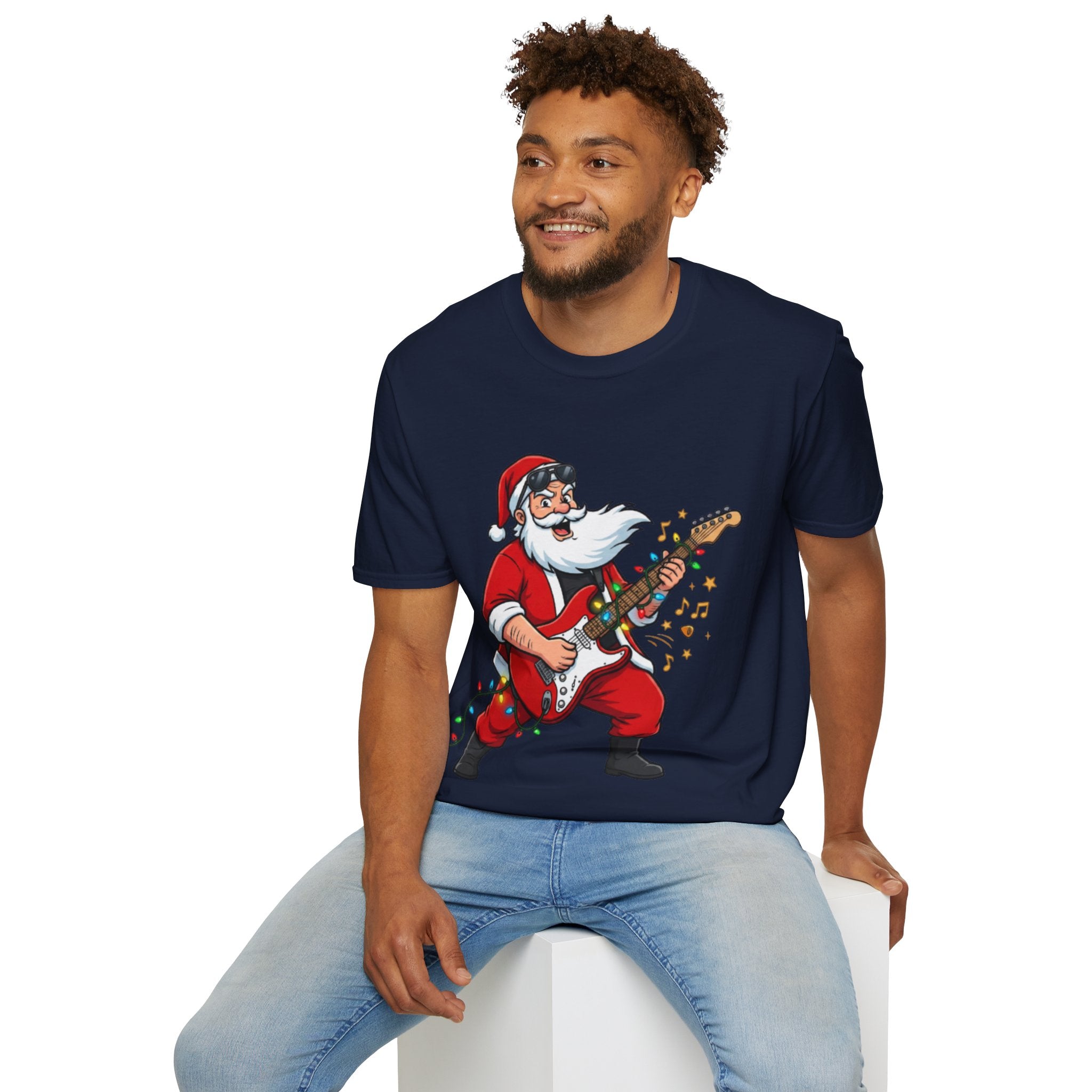 Rockin' Santa Tee | Funny & Cool Christmas T-shirt