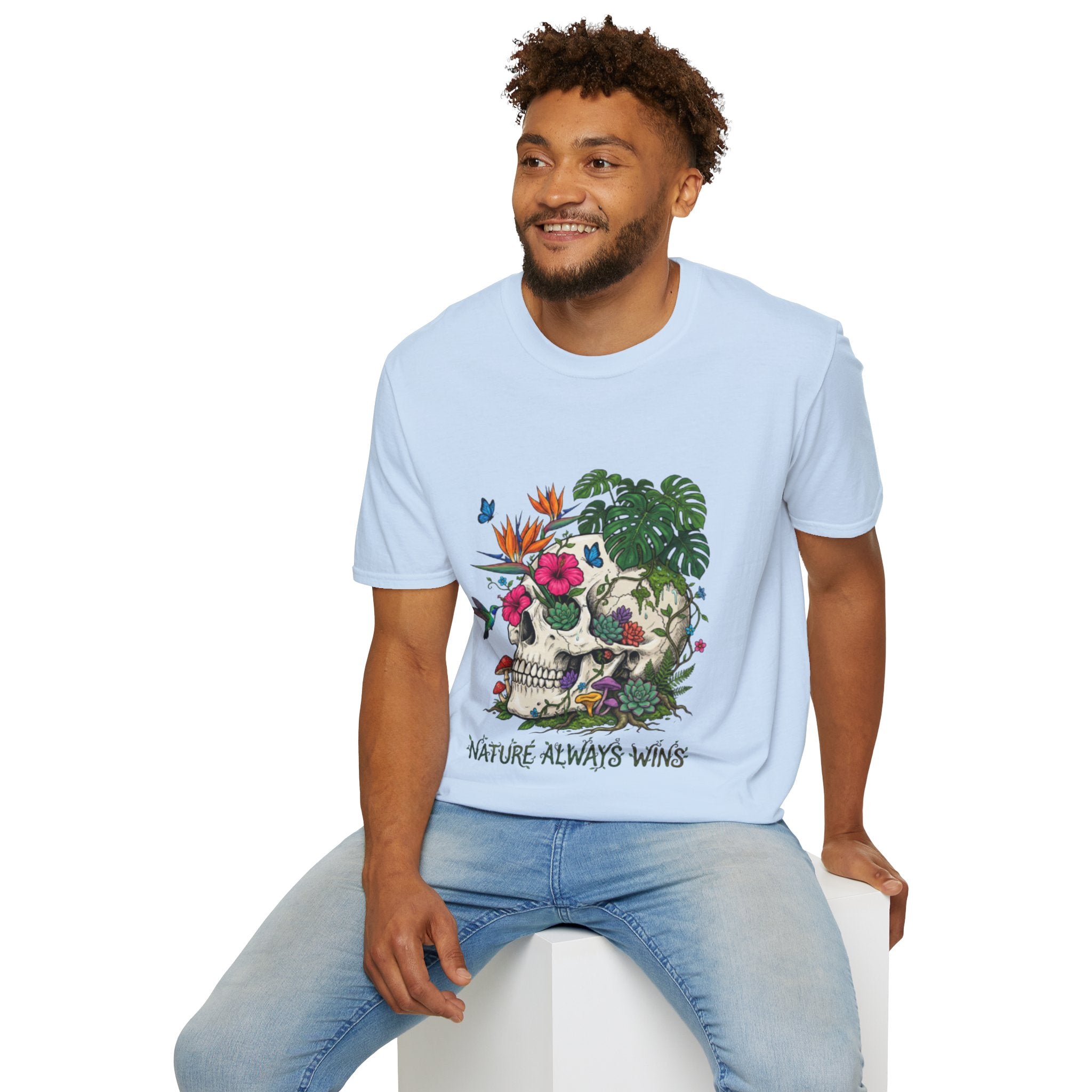 Nature Always Wins Skull Streetwear T-Shirt