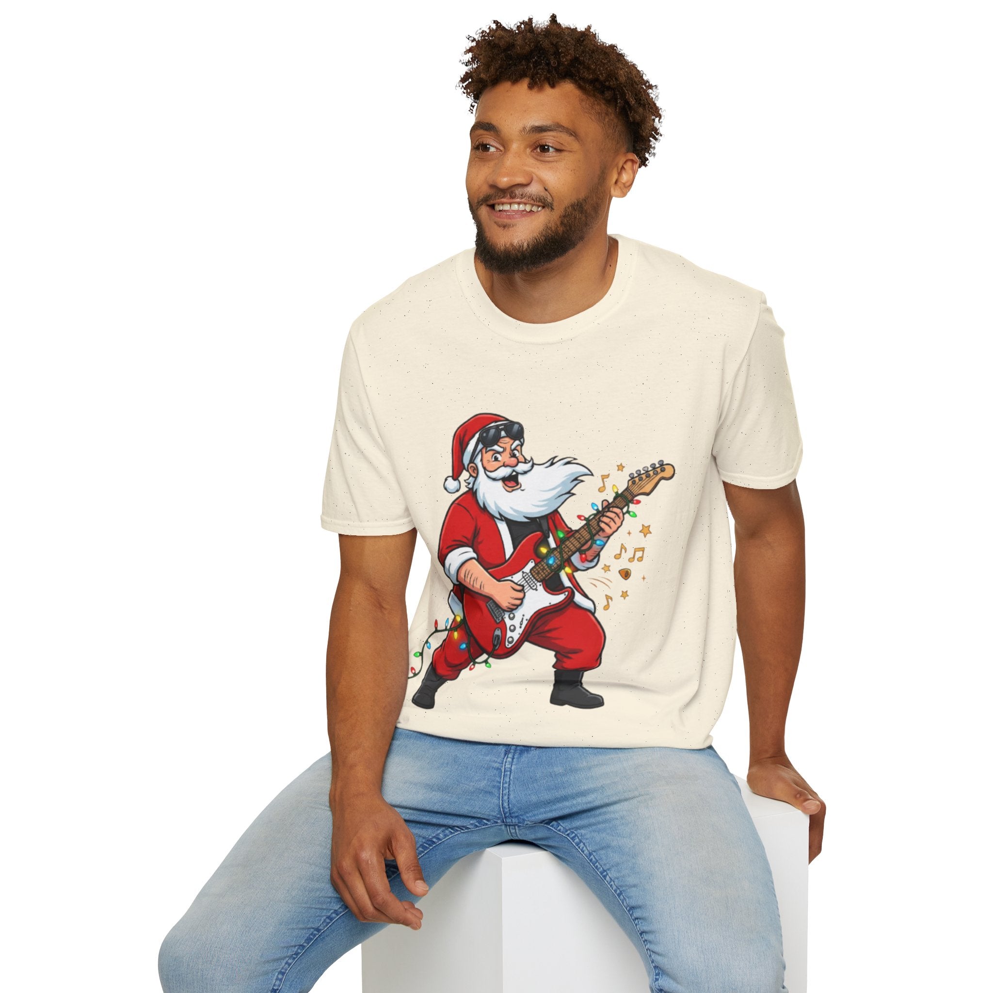 Rockin' Santa Tee | Funny & Cool Christmas T-shirt