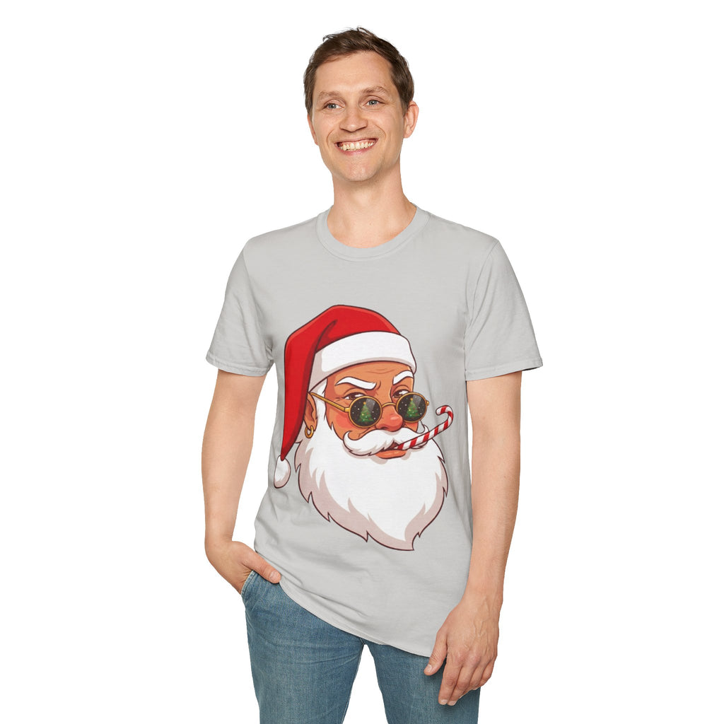 Stylish Santa Christmas Tee | Funny & Cool Holiday T-shirt