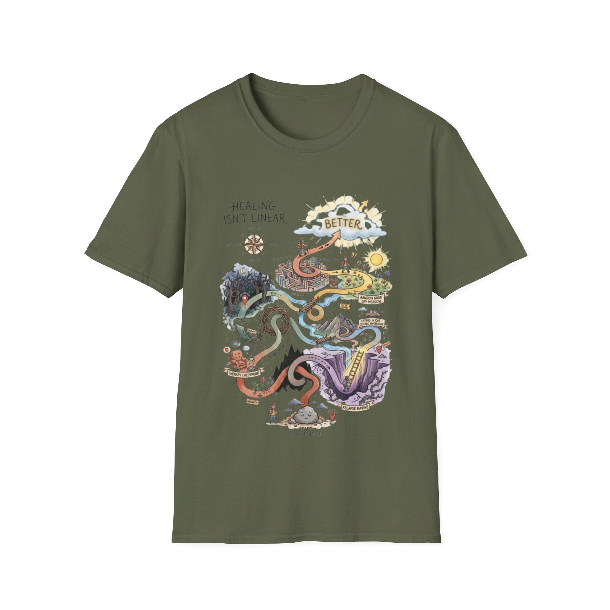 Healing Journey Streetwear Tee - Urban Trendy Design