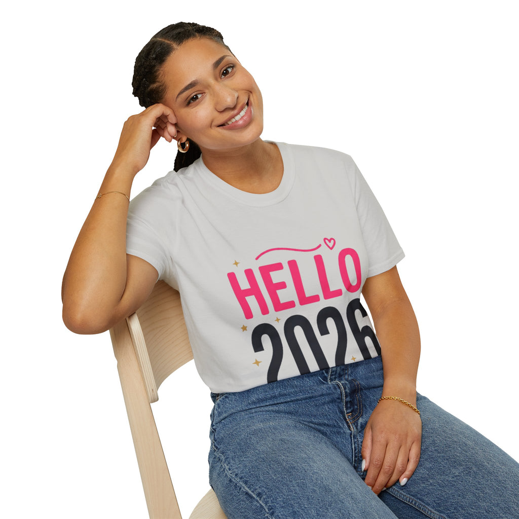 Hello 2026 New Year T-Shirt | Festive NYE Graphic Tee