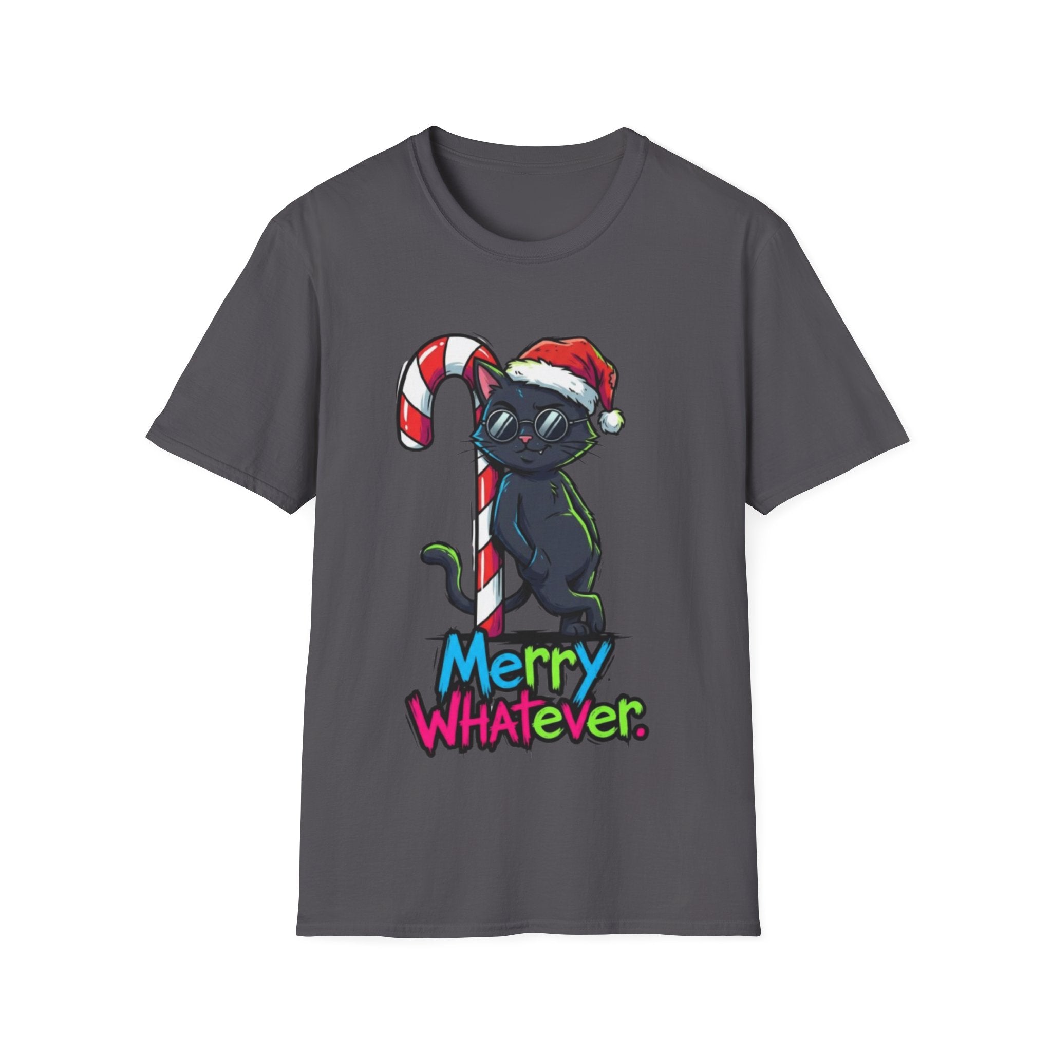 Christmas T-shirt: Merry Whatever Cat