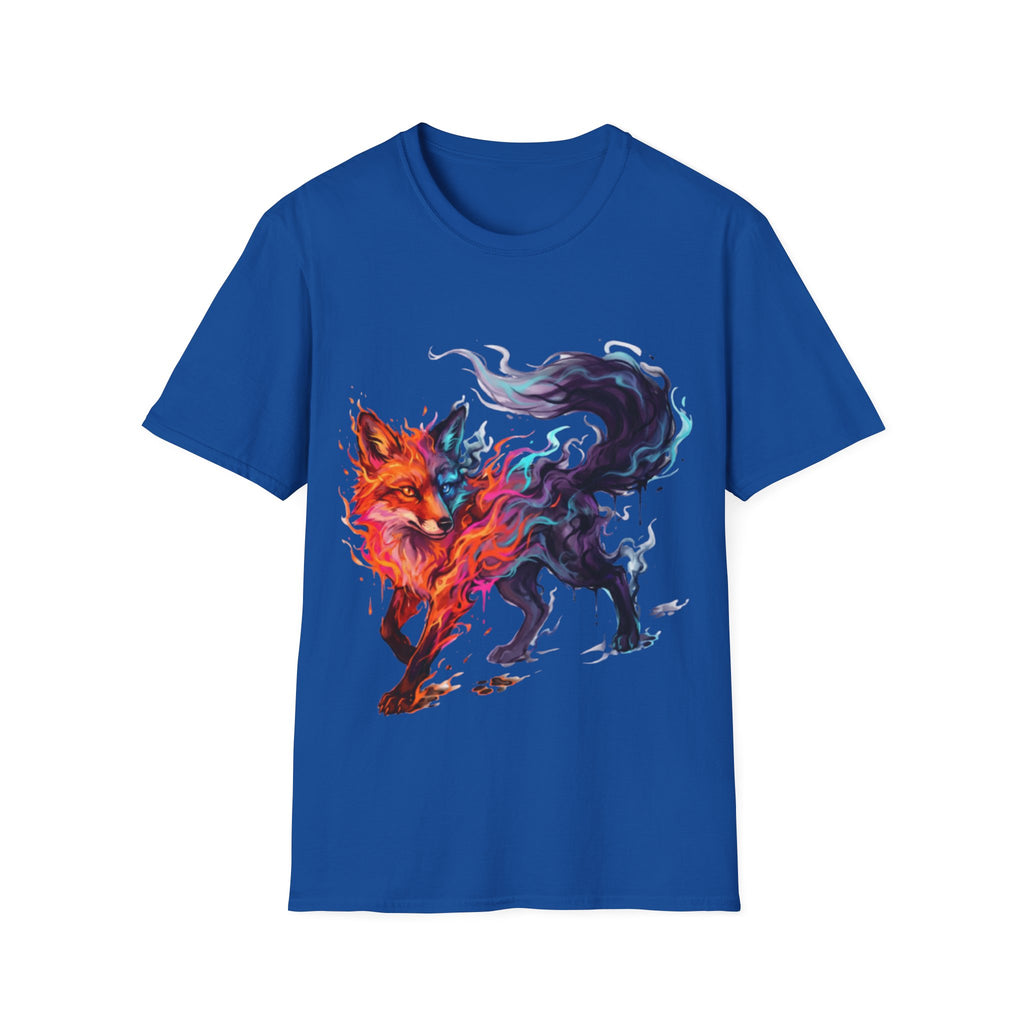 Urban Fox Flame T-Shirt - Trendy Streetwear Design