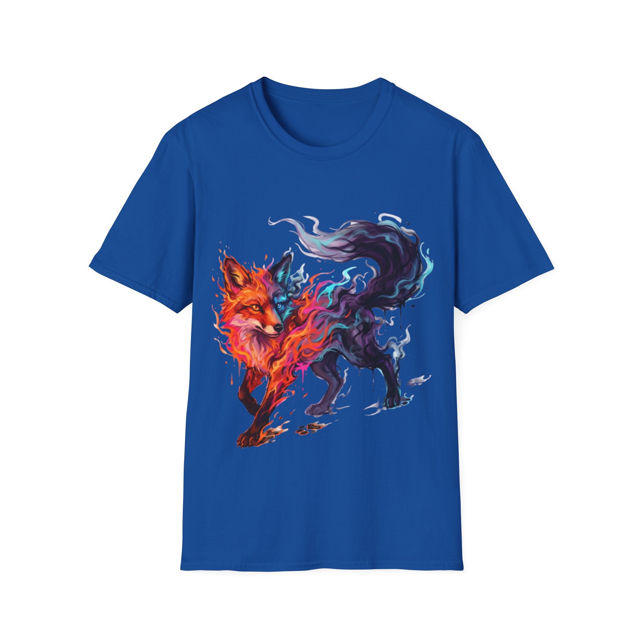 Urban Fox Flame T-Shirt - Trendy Streetwear Design