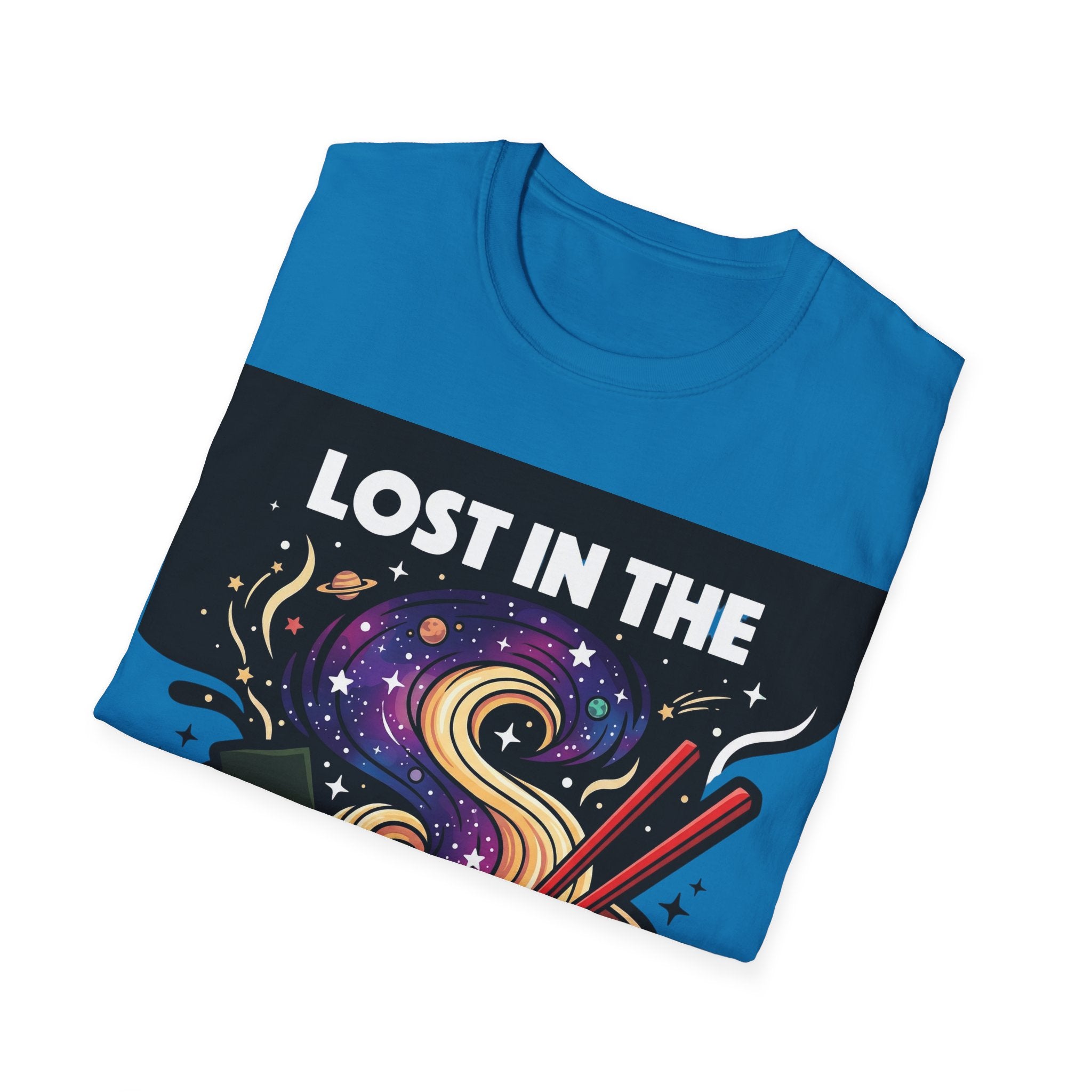 Lost in the Sauce Ramen Graphic Tee | Cosmic Noodle Bowl Streetwear Shirt