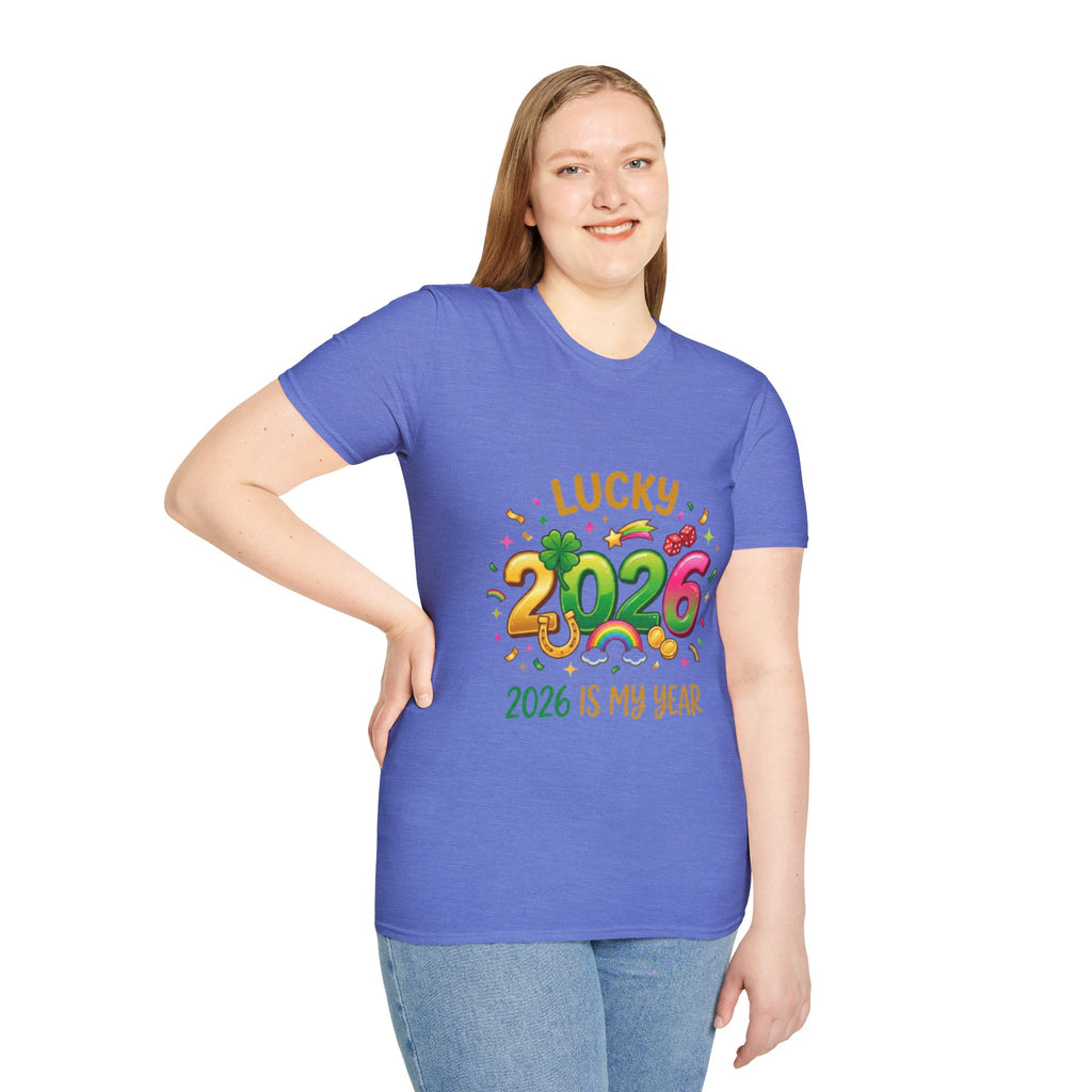 Lucky 2026 Streetwear T-Shirt - Trendy Urban Style