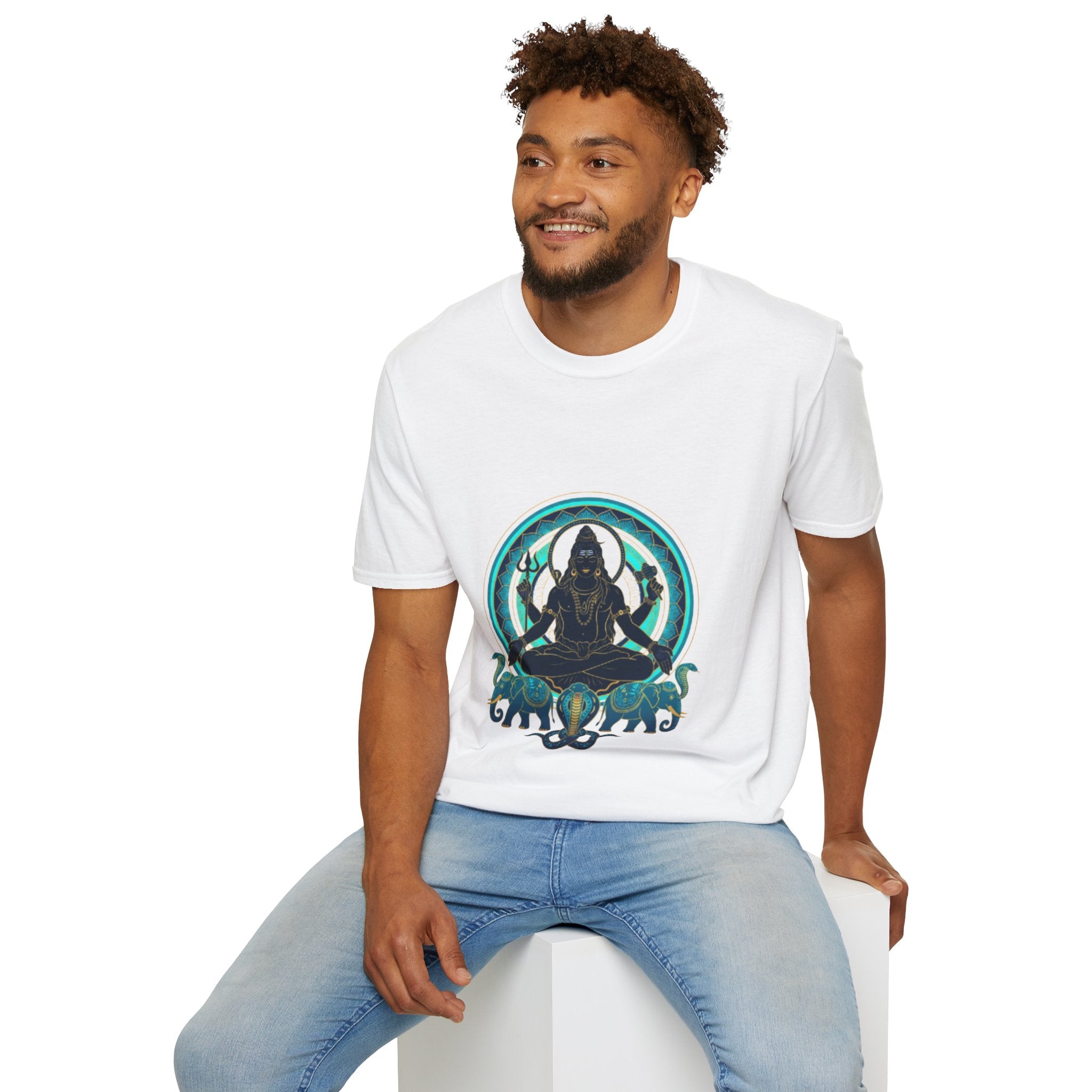Mahadev Enlightning Aesthetic Silhouette Tee