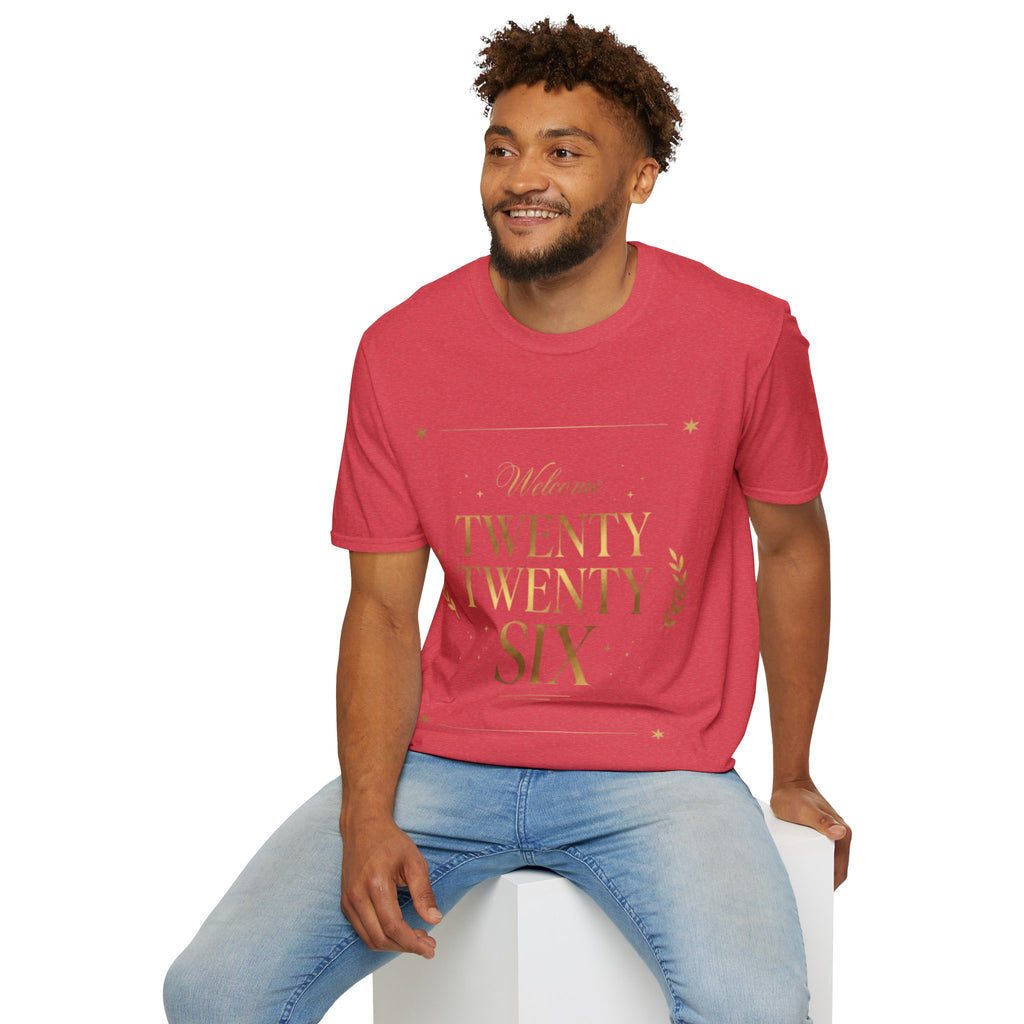 Trendy Urban 'Twenty Twenty Six' Gold Tee