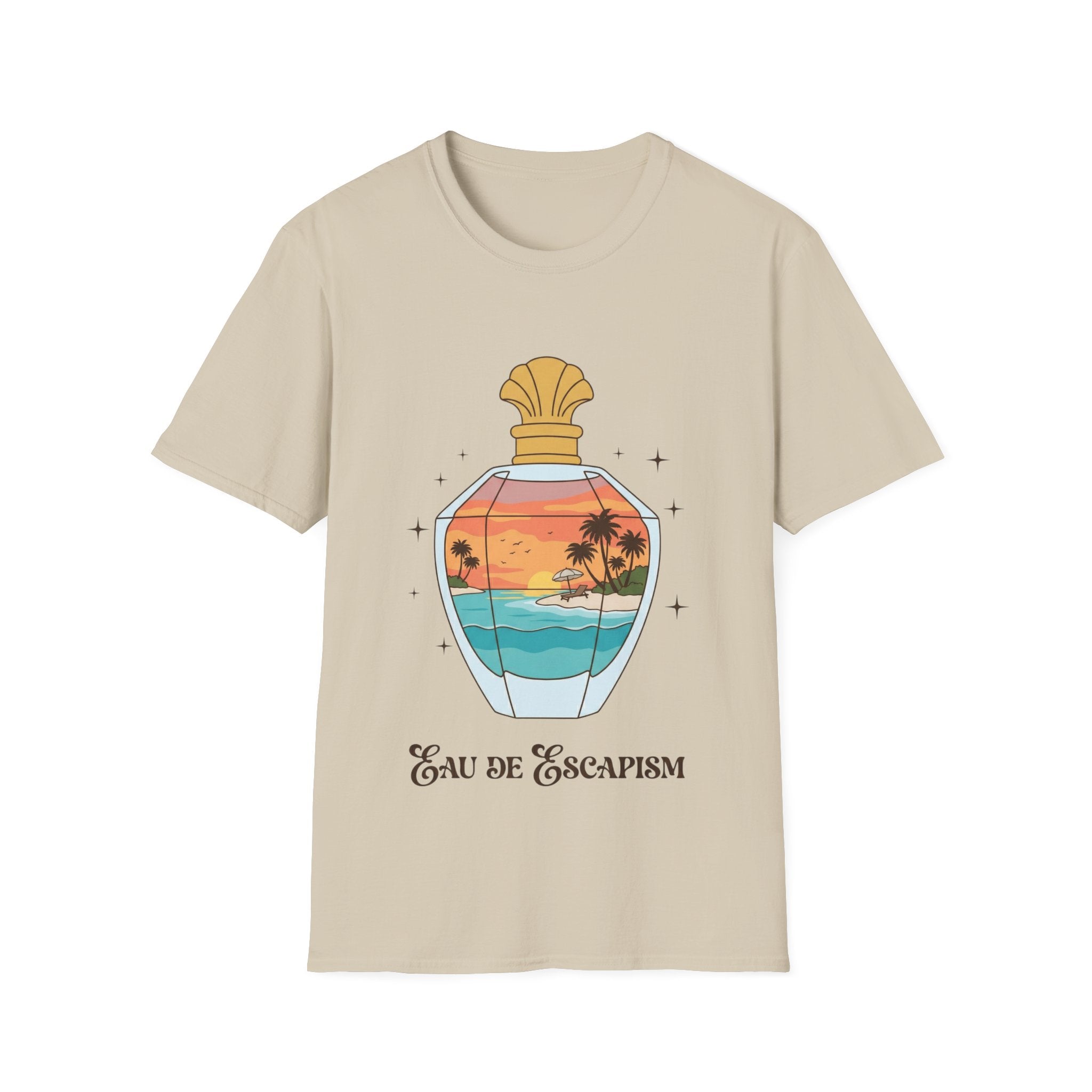 Eau De Escapism Graphic Tee - Dreamy Vacation Aesthetic T-shirt