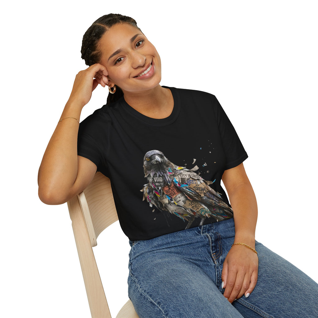Urban Rebel Crow T-Shirt - Trendy Streetwear Style