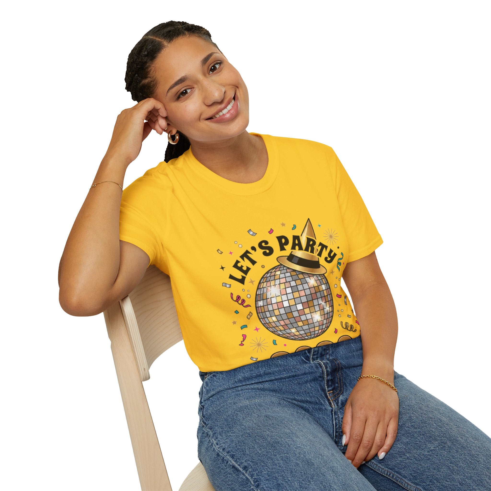 Trendy Let's Party 2026 Disco Ball Tee