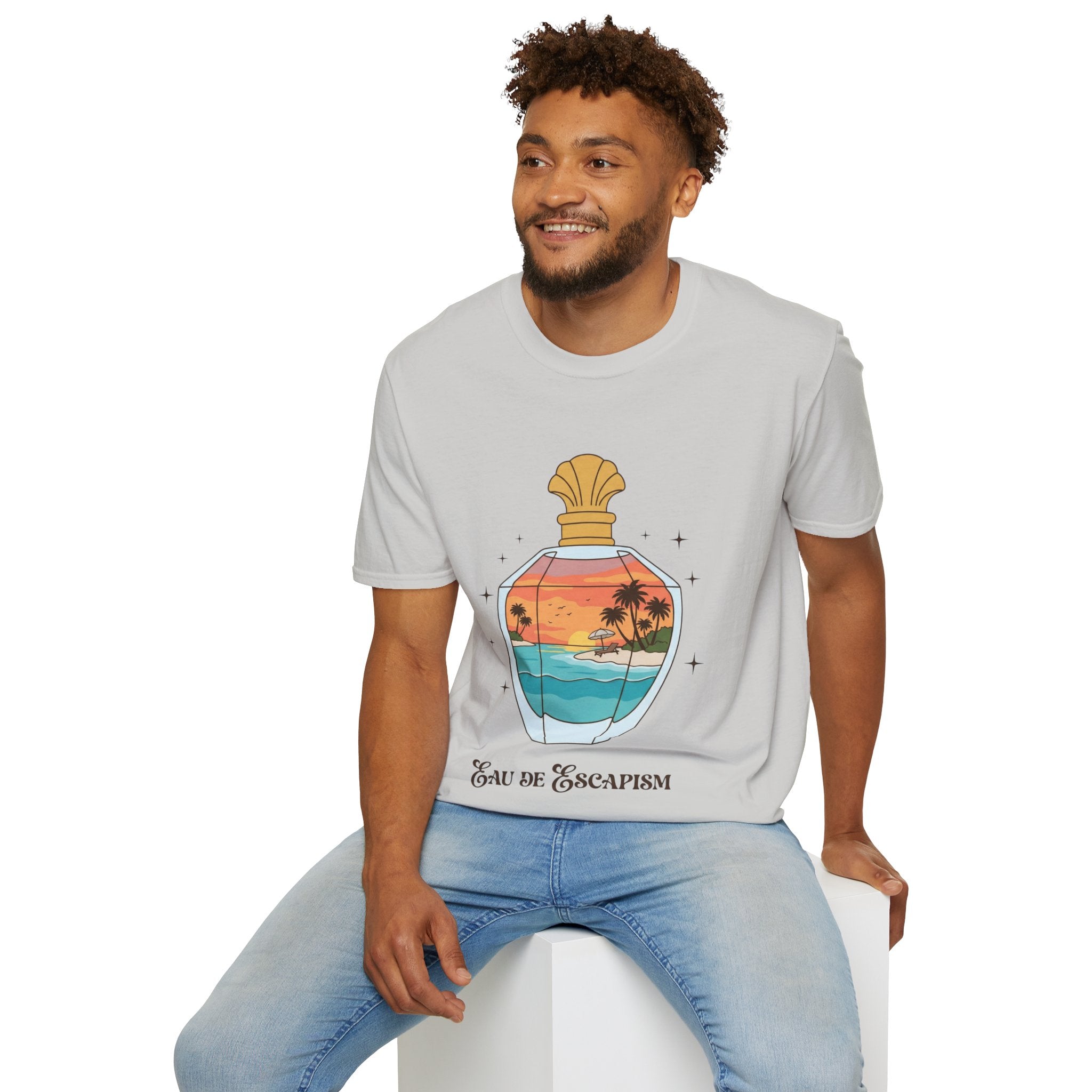 Eau De Escapism Graphic Tee - Dreamy Vacation Aesthetic T-shirt