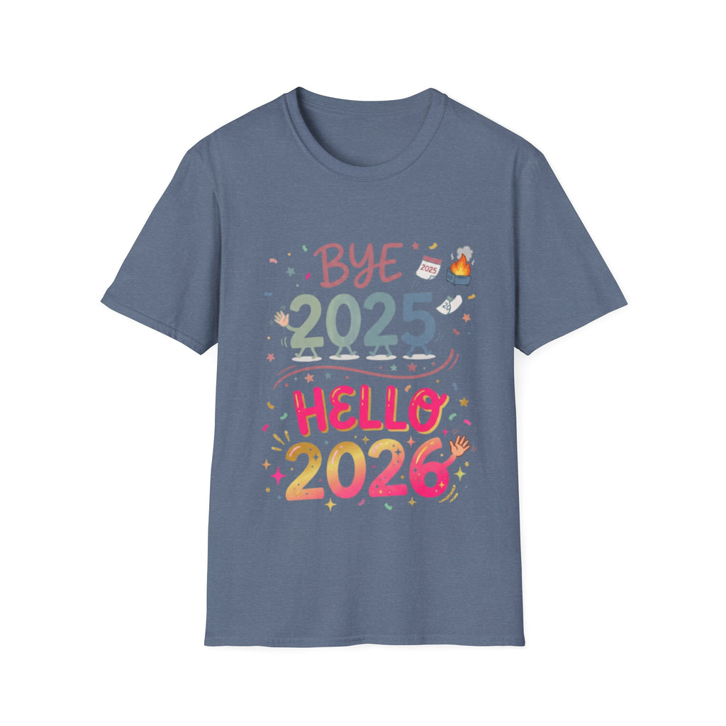 Trendy Urban Bye 2025 Hello 2026 T-Shirt