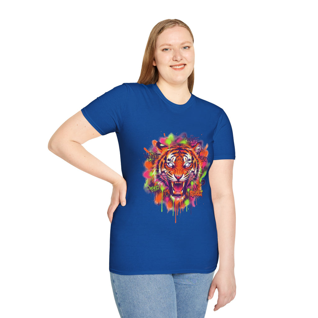 Trendy Urban Tiger Tee - Bold Streetwear Vibes