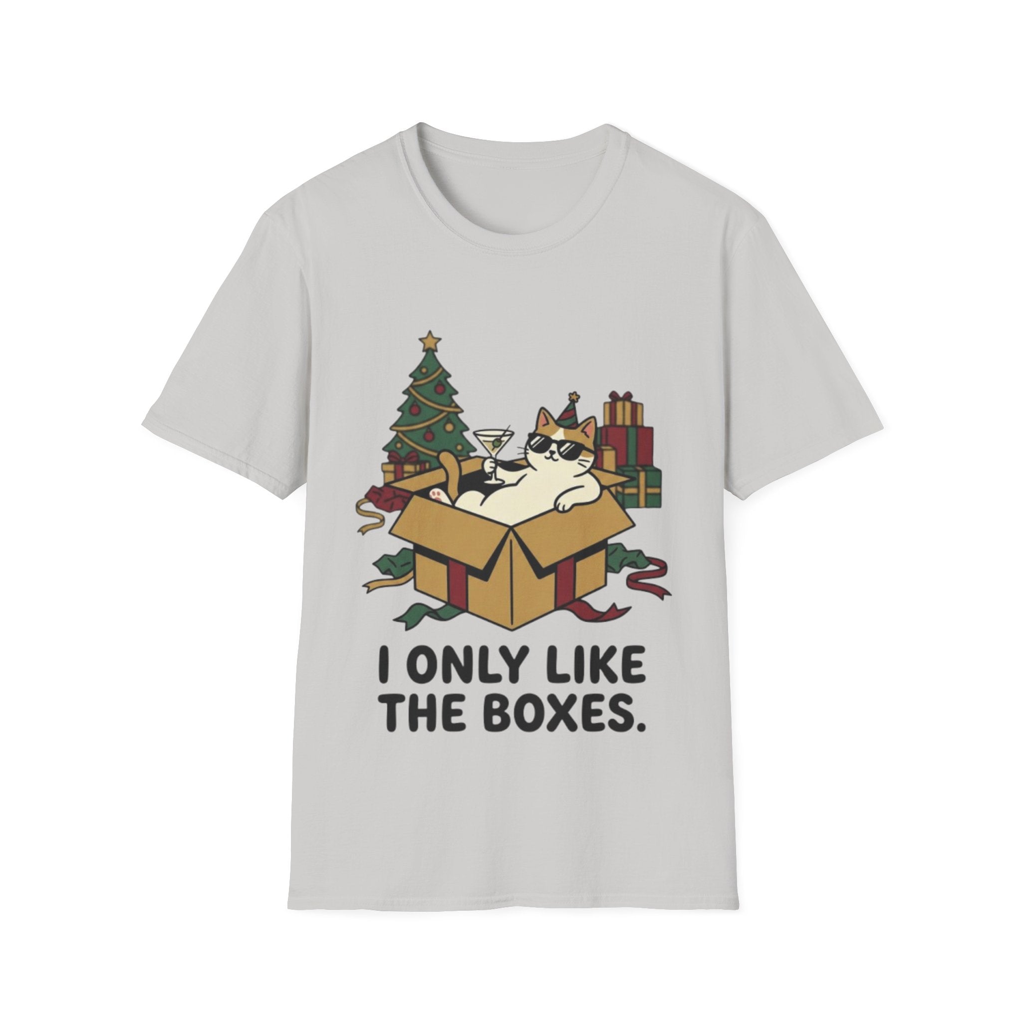 Cat Holiday Spirit Tee | Funny & Cool Christmas T-shirt
