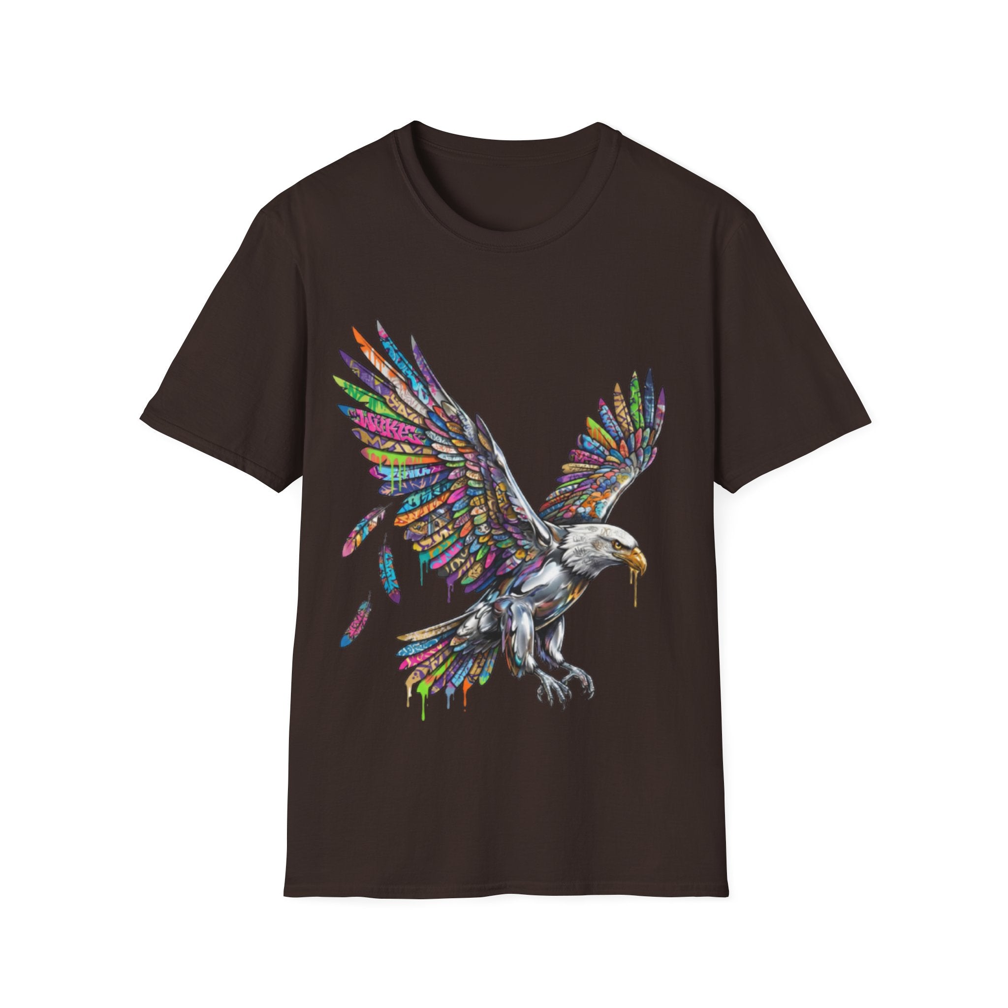 Vibrant Urban Eagle T-Shirt - Bold Streetwear Design