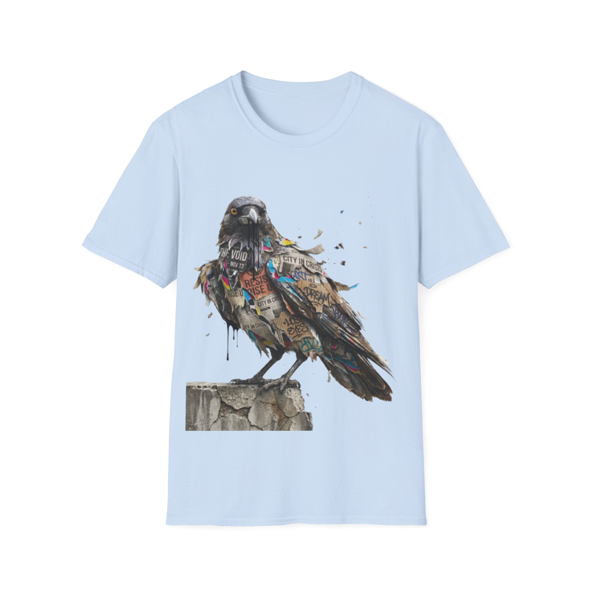 Urban Rebel Crow T-Shirt - Trendy Streetwear Style