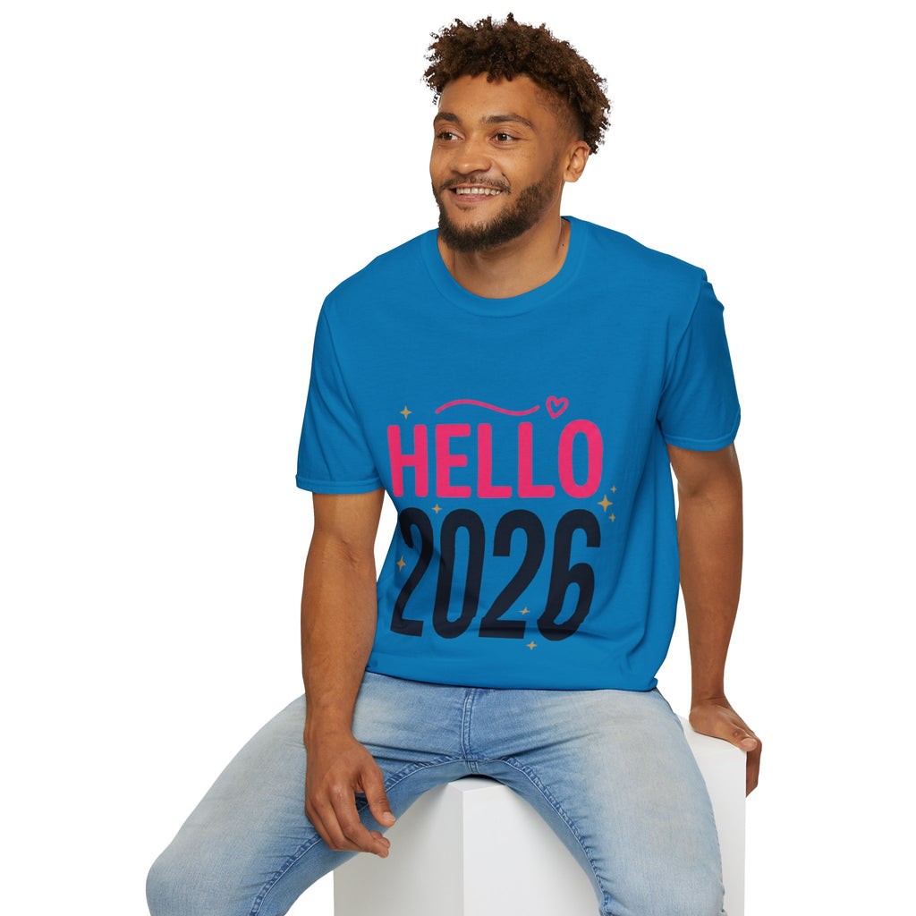 Hello 2026 New Year T-Shirt | Festive NYE Graphic Tee
