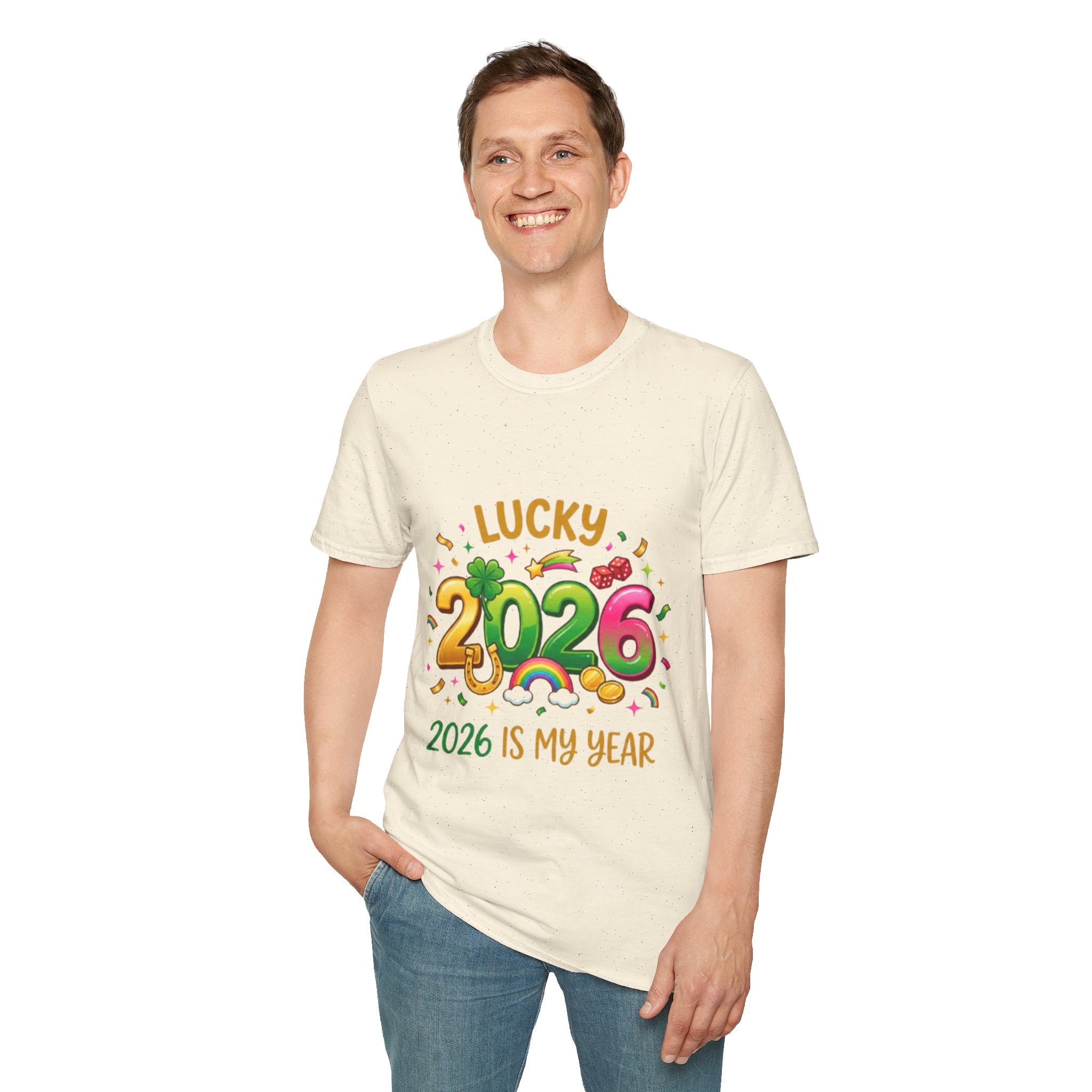 Lucky 2026 Streetwear T-Shirt - Trendy Urban Style